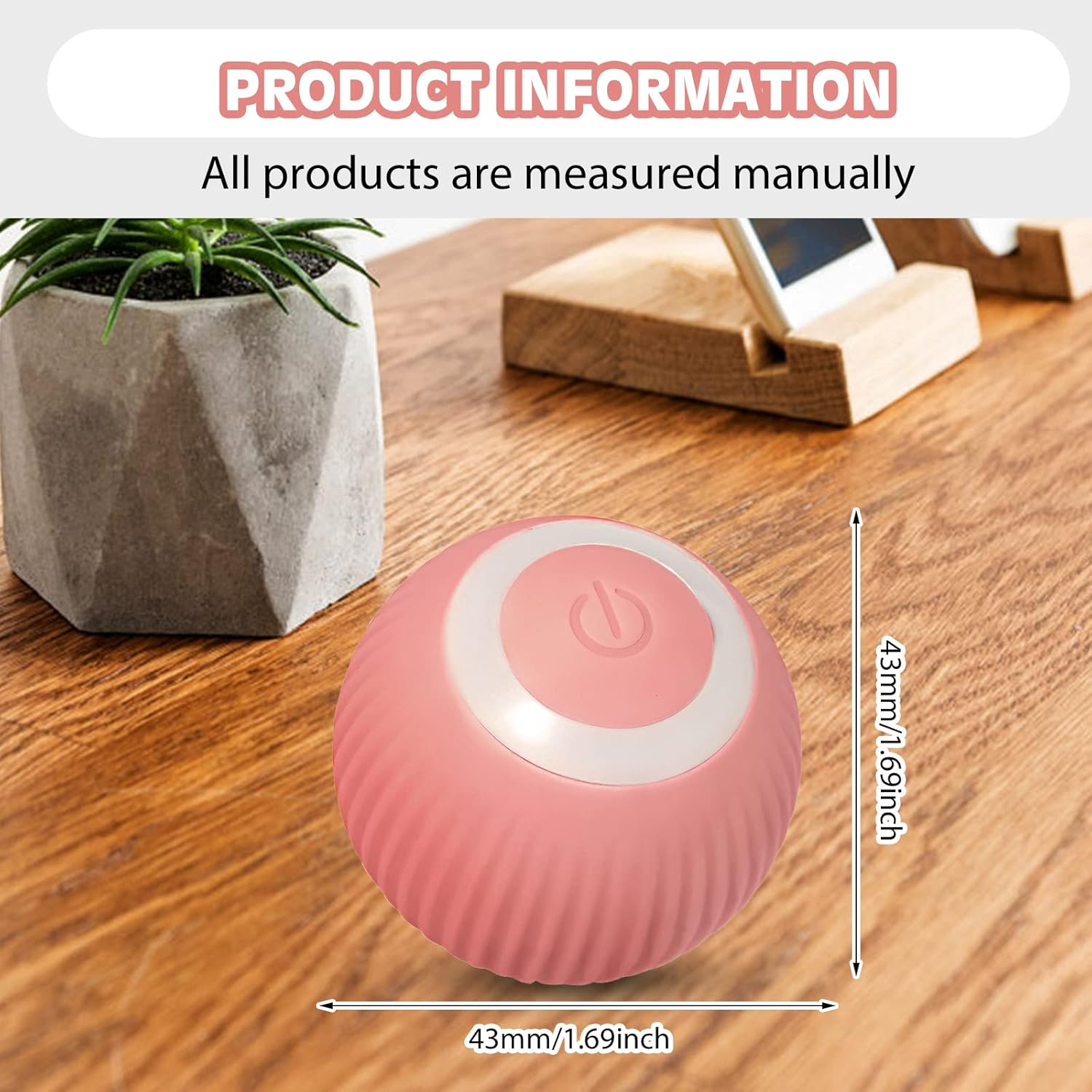 Cat Toy Electric Cat Ball, Interactive Cat Toy Ball with LED Light, USB 360 Degree Ball, Self-Employment Intelligence, Rechargeable Electric Cat Balls for Cats (2 Pieces) image number 4