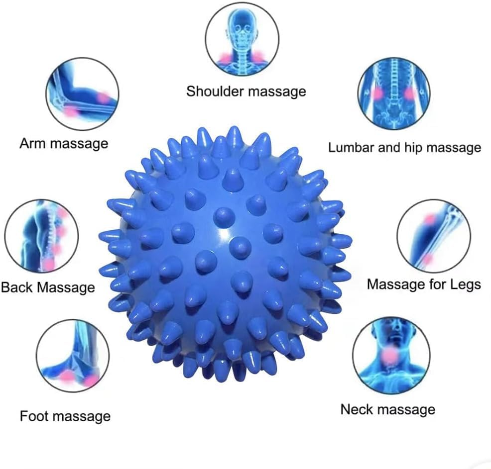 2 Pcs Diameter Spiky Massage Ball,Massage Ball,Massage Balls Pack,Hard Massage Balls Spiky Hard Massage Ball Foot Roller,Spiky Hard Massage Ball Foot Roller for Deep Tissue for Myofascial Release image number 3