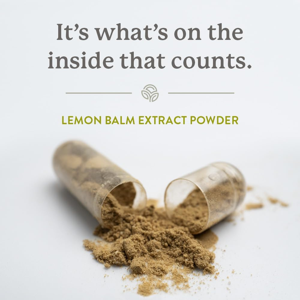 Nature'S Sunshine Lemon Balm - Relieves Symptoms of Mild Anxiety - 60 Capsules image number 1