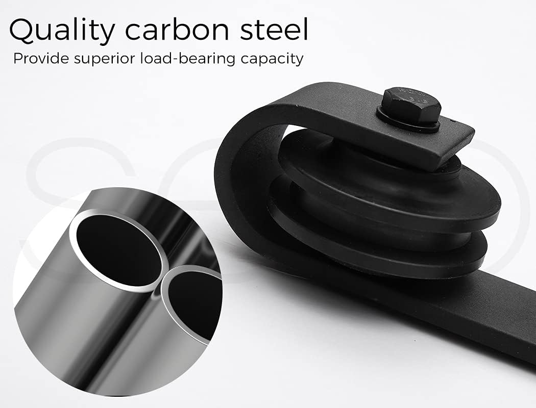 Levede Sliding Barn Door Hardware Track Roller Kit 3.66M Antique Classic Single image number 6