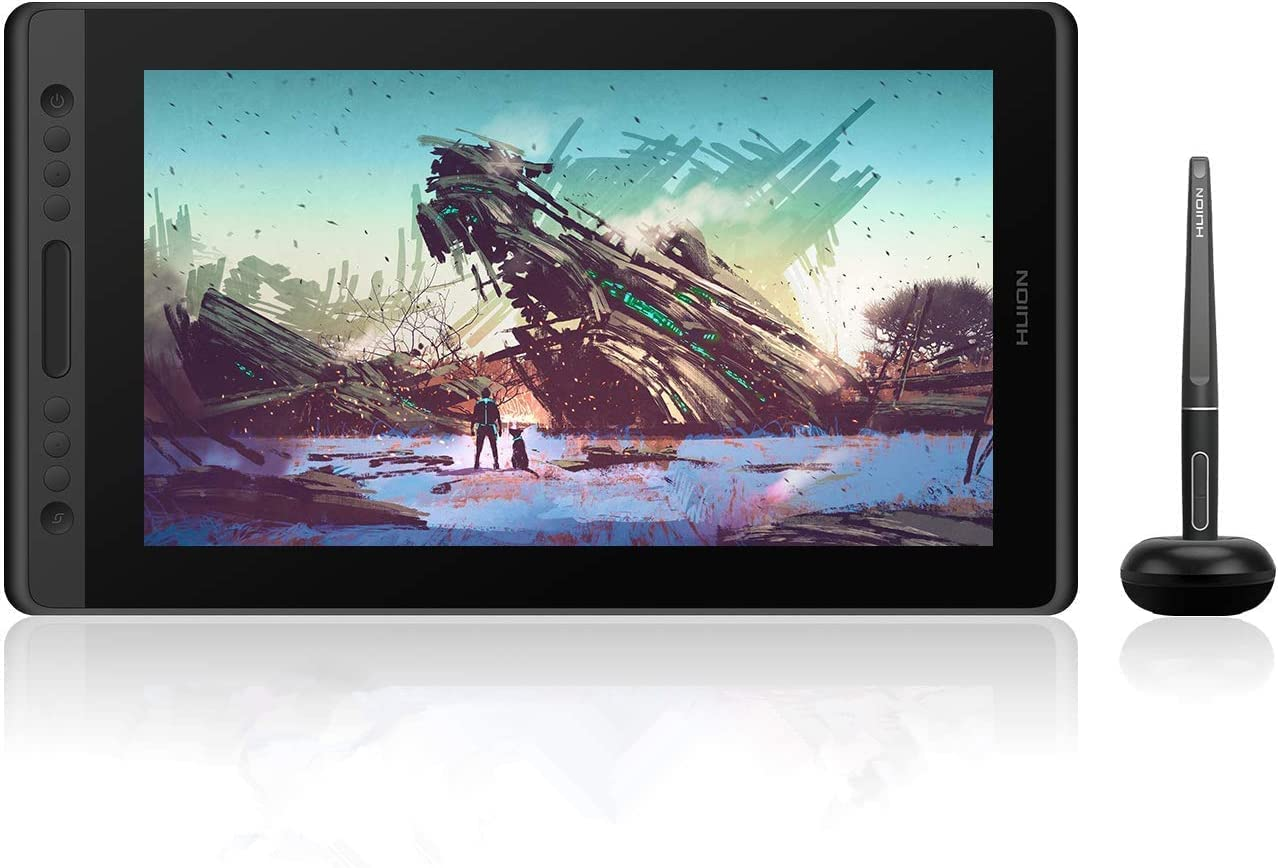 HUION Kamvas Pro 16 Drawing Tablet 15.6 Inch Pen Display Graphic Tablets with Screen, Full-Laminated Technology 8192 Levels Pen Pressure 120% Srgb, Compatible with Chromeos, Windows and Macos image number 2