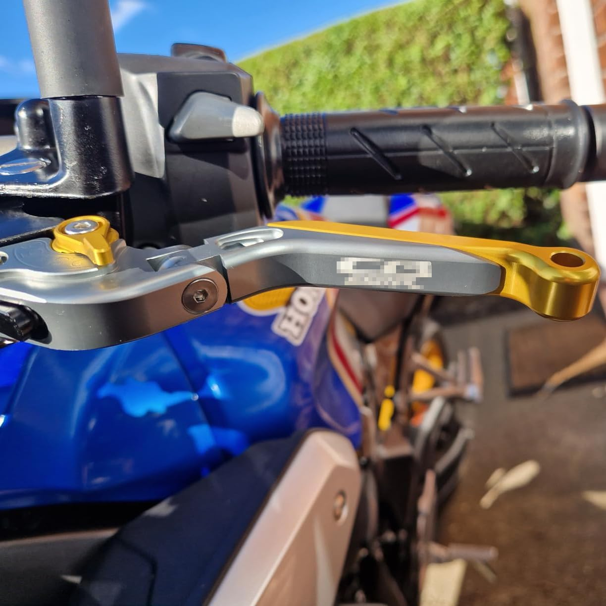 For Ducati Monster 659/ LAMS 2018-2021 Modified CNC Aluminum Alloy Length Adjustable Foldable Brake Clutch Lever Accessories (Gray) image number 6