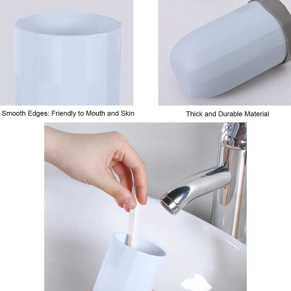 Portable Travel Toothbrush Case,Multifunctional Toothpaste Travel Case Holder Hard Plastic Tooth Brush Container Toothbrush Storage Box for Travel,Business,Home,Camping (Blue, One Size)