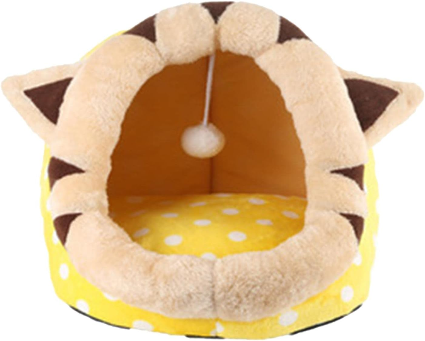 Cute Cat Beds for Indoor Cats, Pet House Dog Sleeping Bed Dog Nest Winter Warm with Cushion Nonslip Bottom for Small Medium Large Dogs Cats, Cat, S/288 (Color : Cat, Size : Medium) image number 1