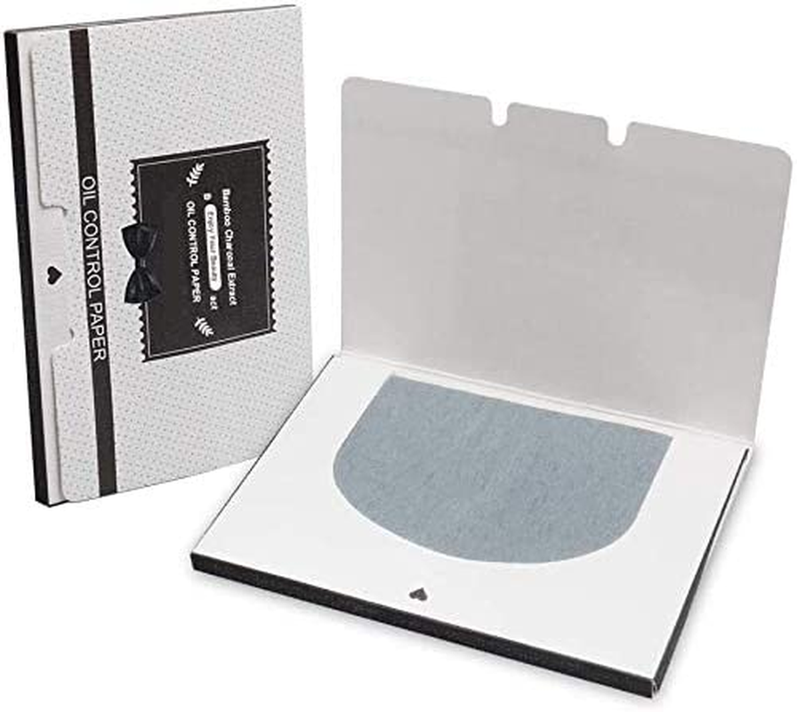 200 Sheets Oil Blotting Paper, Bamboo Charcoal and Green Tea Facial Oil Absorbing Sheets, Top Handy Portable Oil Absorbing Tissues for Skin Care or Make Up(2 Pack) image number 2