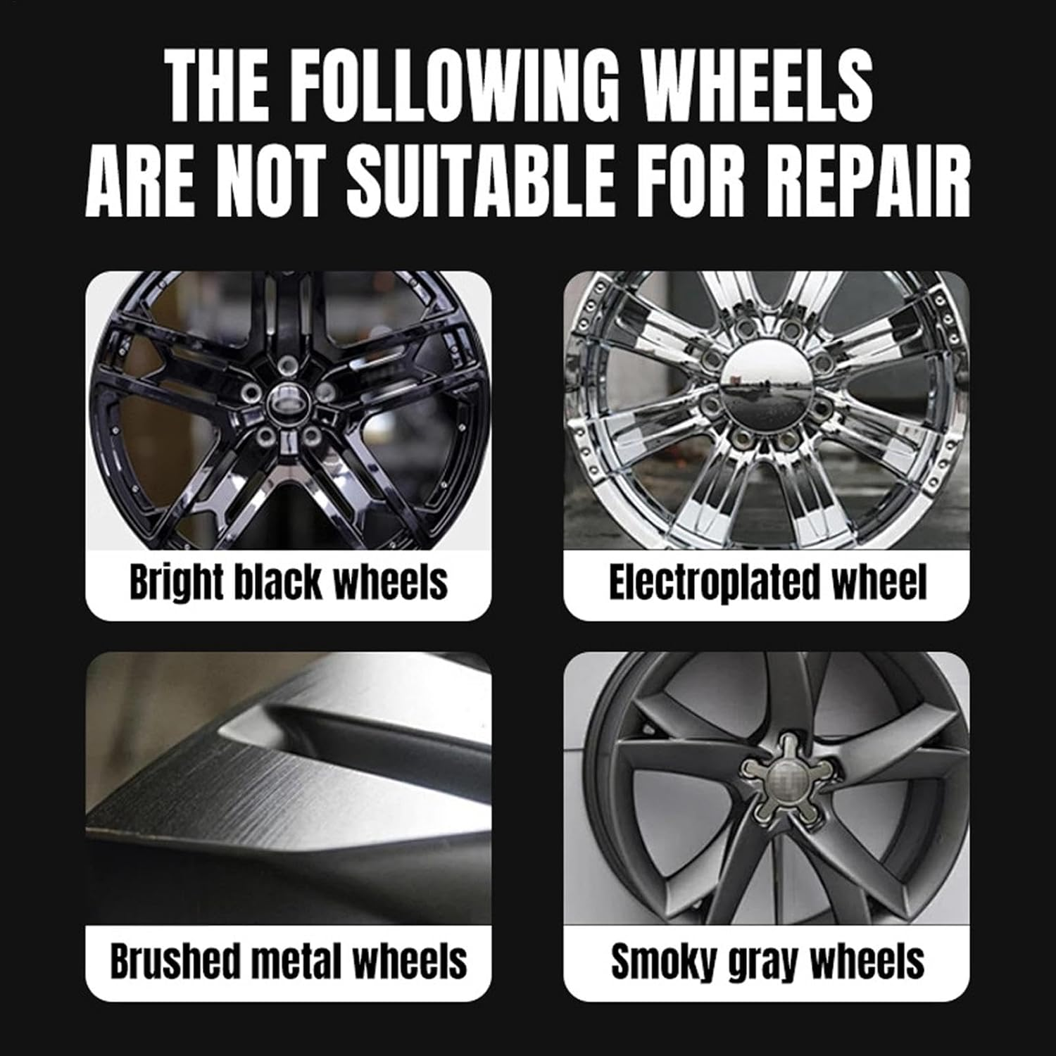 Car Wheel Rim Paint, 120G Car Wheel Repair Polishing Paste with Sponge, Steel Wheel Rim Repair Paste Kit for Suvs Rvs image number 5