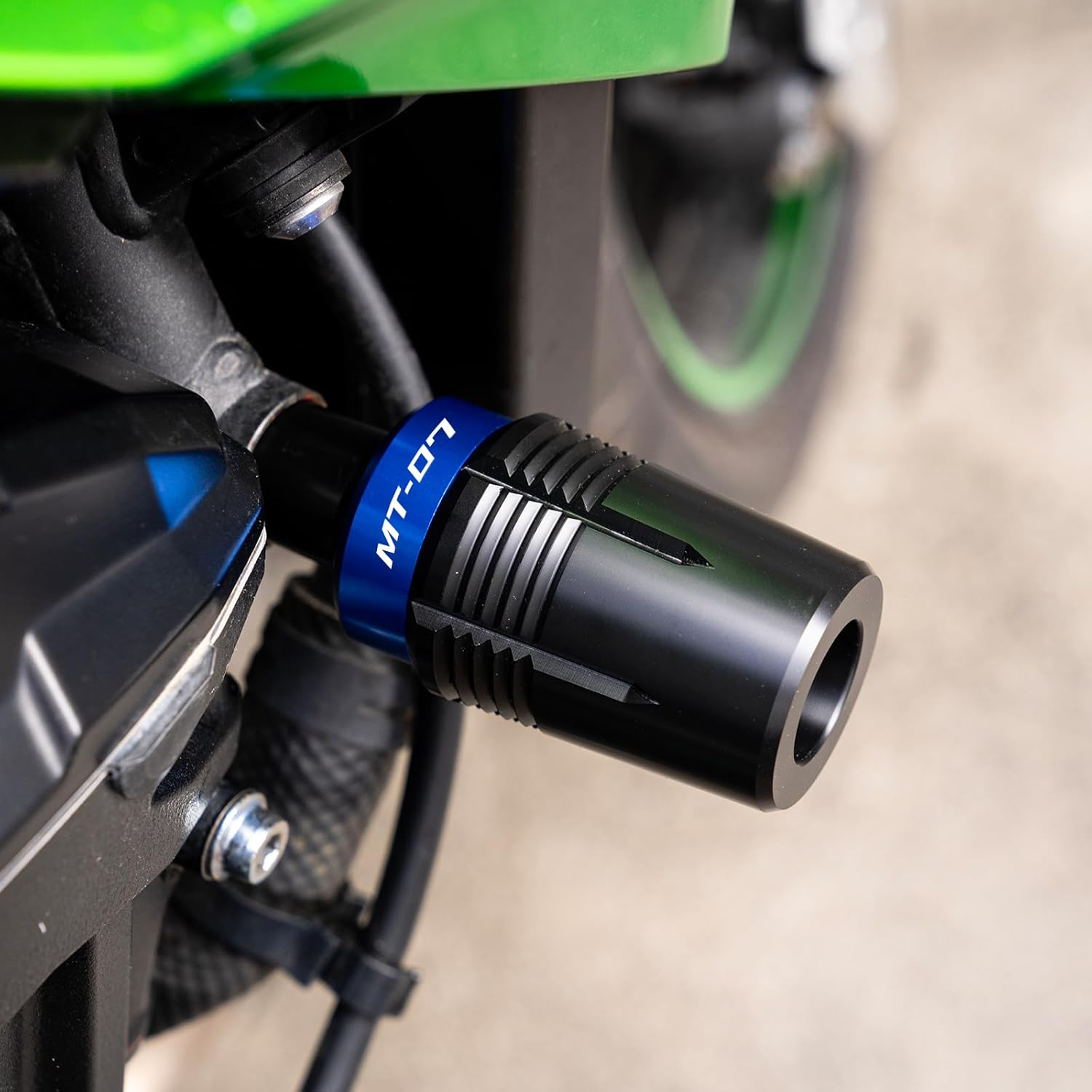 MOWOK Fit for YAMAHA MT-07 Fz07 MT07 Tracer 2014-2021 2022 2023 2024 2025 Motorcycle Accessories Frame Sliders Crash Protector Engine Guard Falling Protection Pad (Black) - Blue image number 7