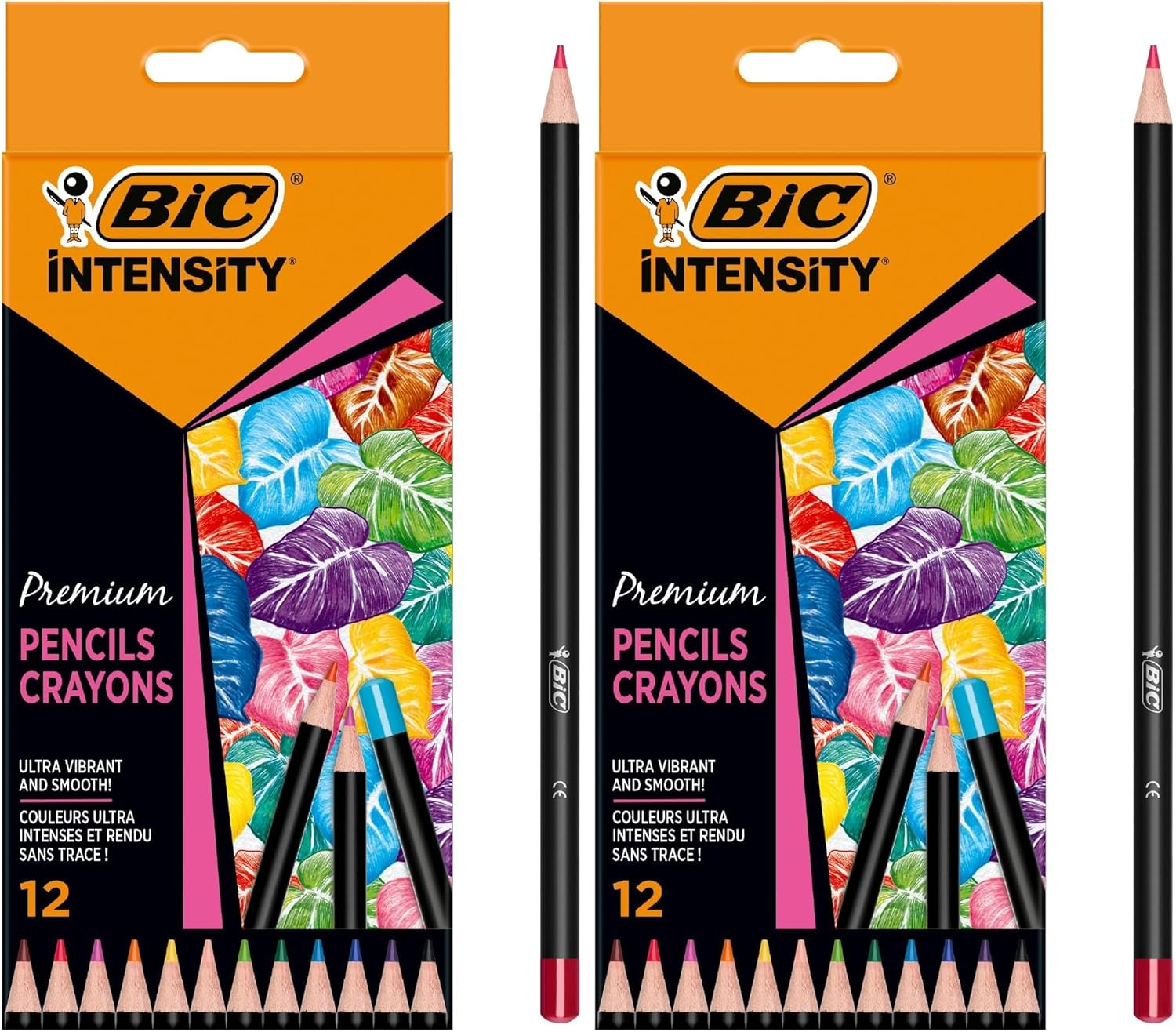 BIC Intensity Premium Colouring Pencil - Pack of 12 Fashion Assorted Wood Colour Pencils image number 2