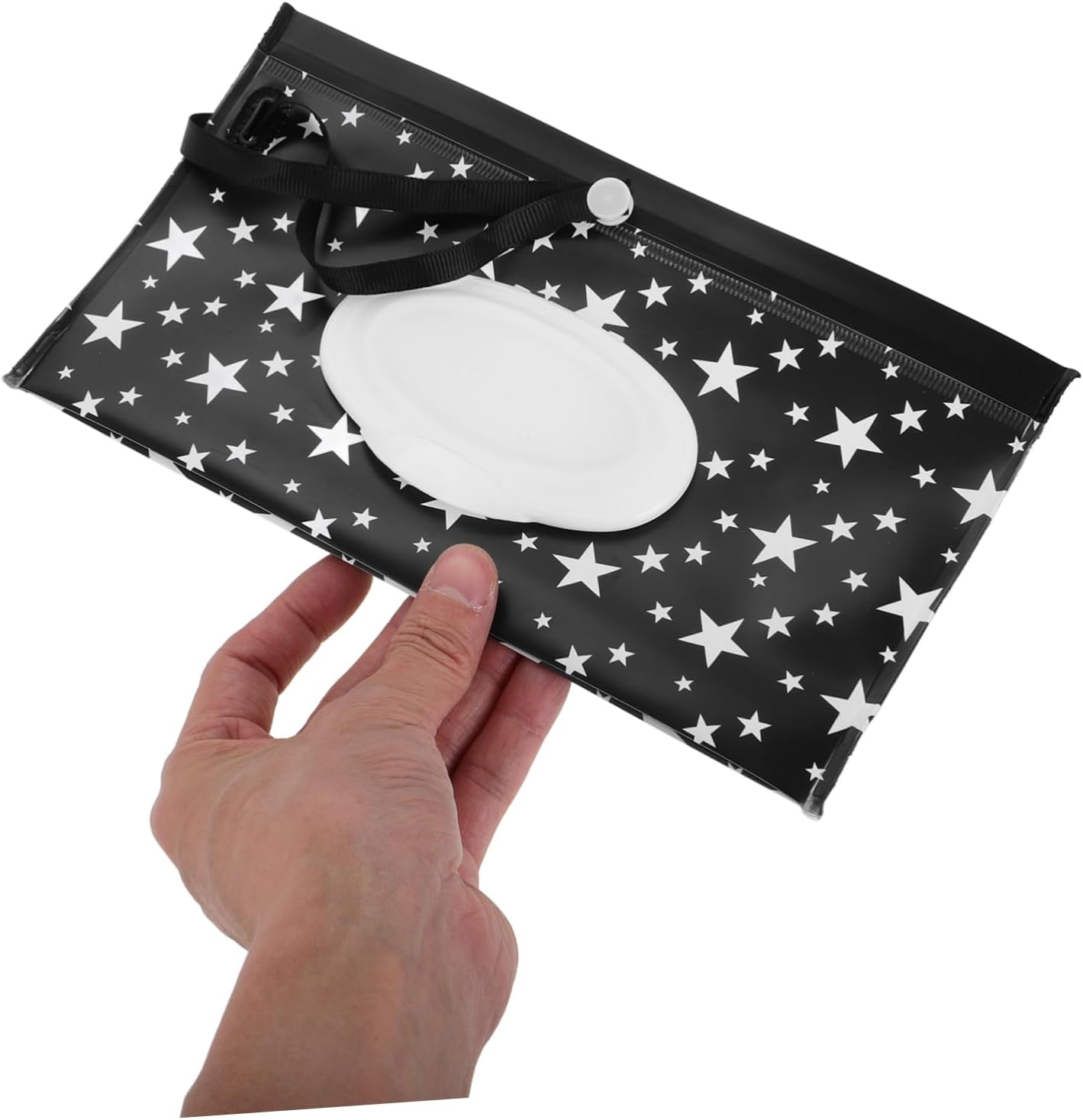 SHOWERORO Elegant Wipe Dispenser Pouch Reusable Tissue Bag Portable Travel Container image number 4