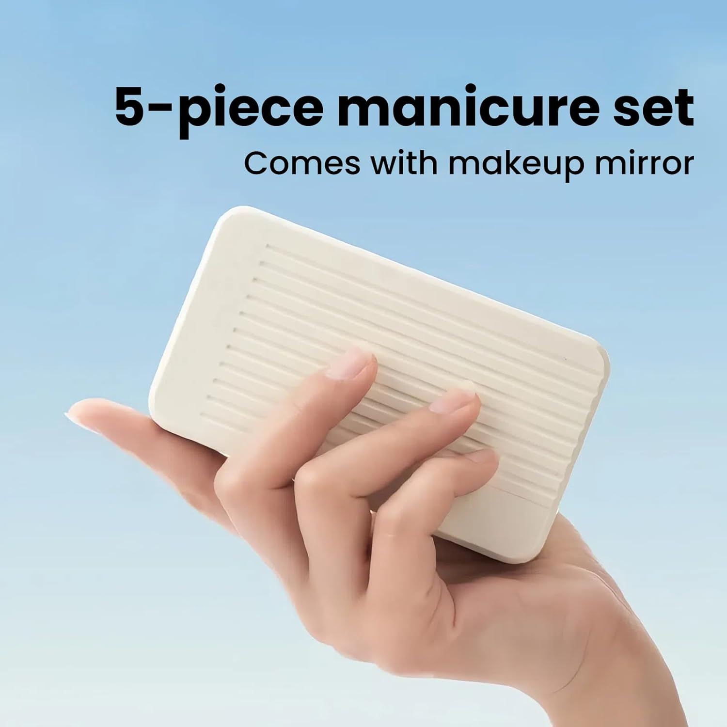 ZHANG XIAO QUAN since 1628 6-Piece Nail Clipper Set, Stainless Steel Precision Manicure Kit with Magnetic Case, Includes Curved & Oblique Clippers, Nose Hair Scissors, Glass Nail File, Ear Spoon, Matte Finish, Anti-Splash, Portable