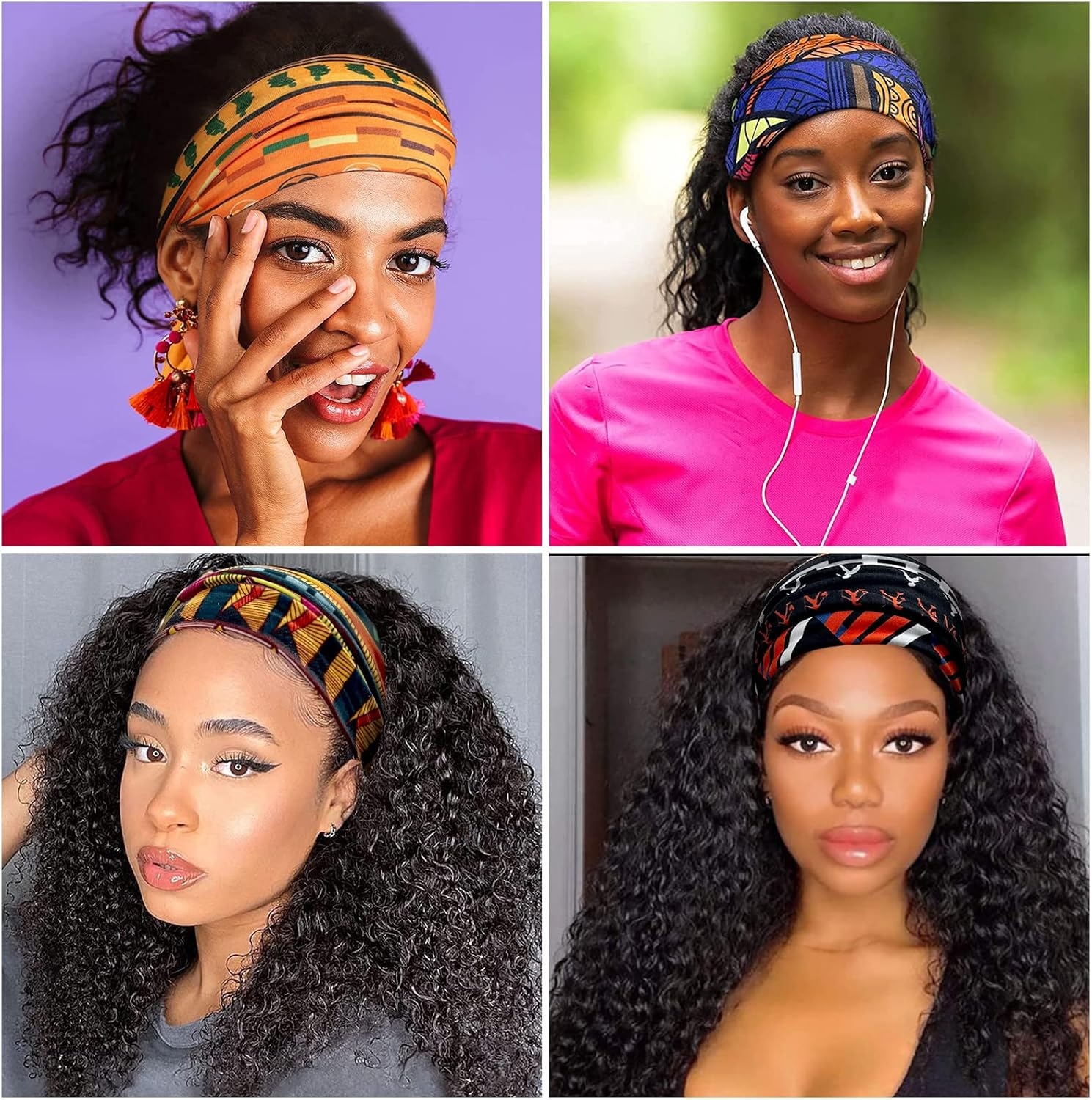 Kavya Headband Women'S Hair Band Africa Hair Bands Boho Headband Women'S Wide Headband Elastic Hair Accessories image number 1