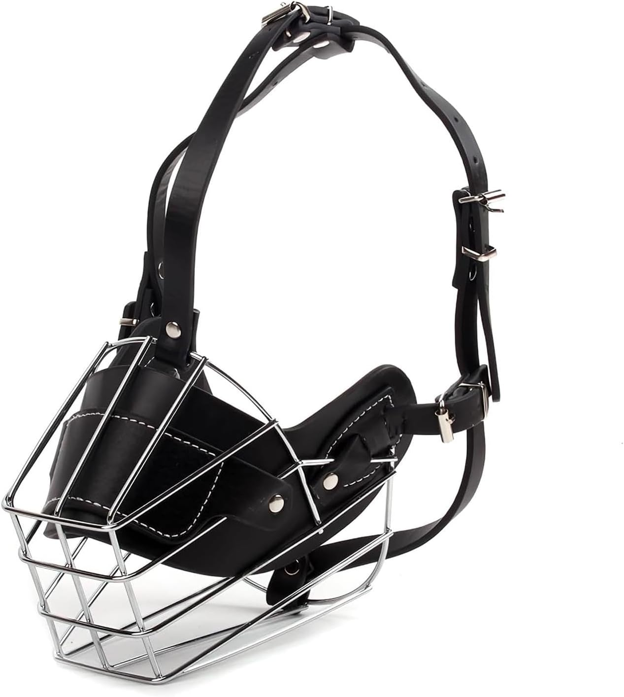 Misaakoeq Dog Muzzle Wire Basket | Adjustable Metal Basket for Biting Chewing | Dog Mouth Mesh, Muzzles for Large Breed Dogs, Dog Muzzle for Small, Medium and Large Dog