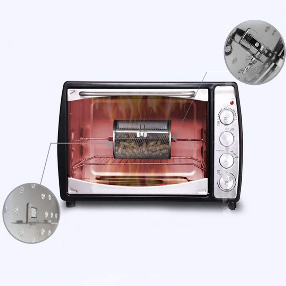 Yueyang Stainless Steel Grilled Cage, BBQ Grill Roaster, Rotisserie Grill Basket for Vegetables, Nuts, Fruits & Meats, with Door Opening Design image number 3