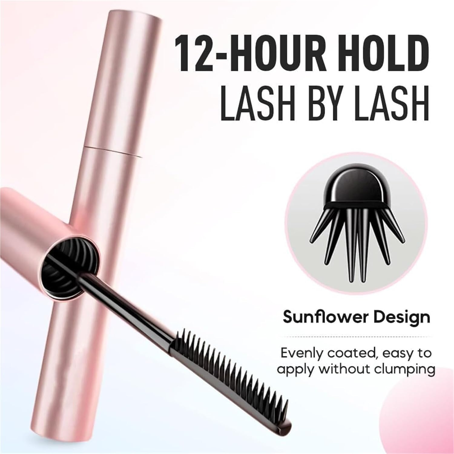 Comparison K Mascara, Comparisonk Mascara, Tubing Mascaras, 2025 Black & Brown Duo for Lash Makeup, Waterproof & Sweatproof Long Lasting Non-Smudged(Brown) image number 5