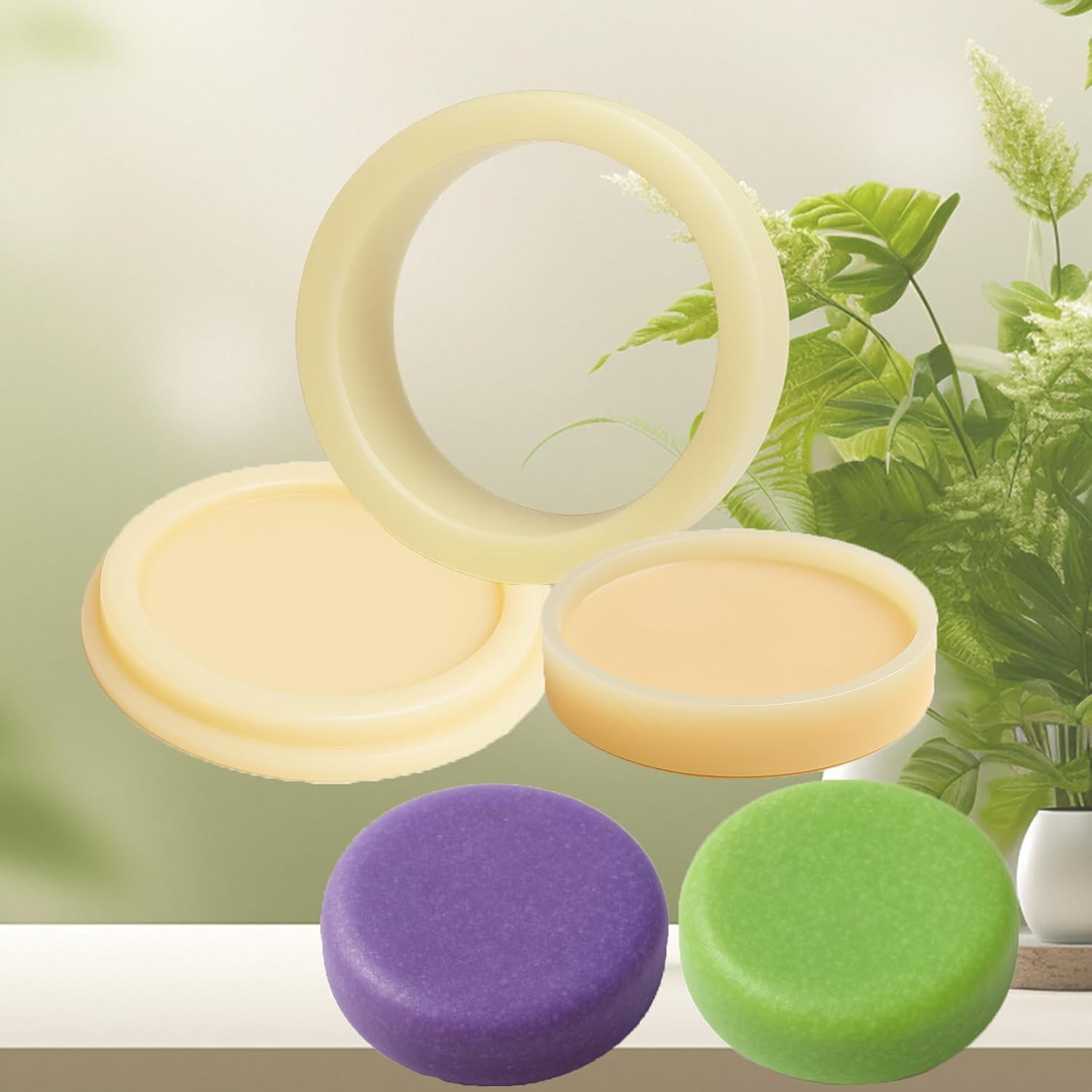 Dsyisvia Bath Salt Ball round Soap Mold, 3 Pack, Plastic, Molded image number 2