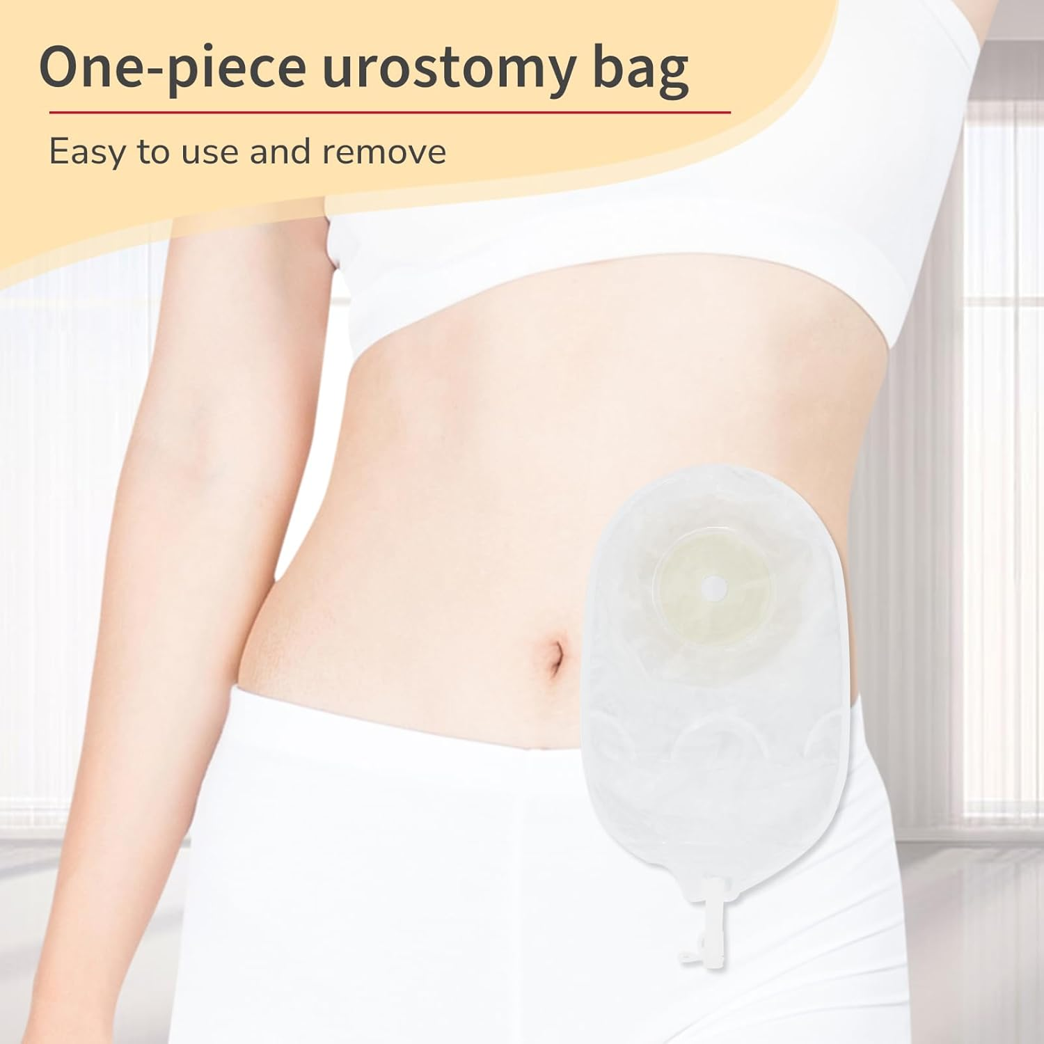 DERAYMI 10 PCS Urostomy Bags Colostomy Bags, 20-65Mm One Piece Ostomy Bags for Urine Ostomy Supplies, Urostomy Drainable Pouches for Ileostomy Colostomy Stoma Care image number 5