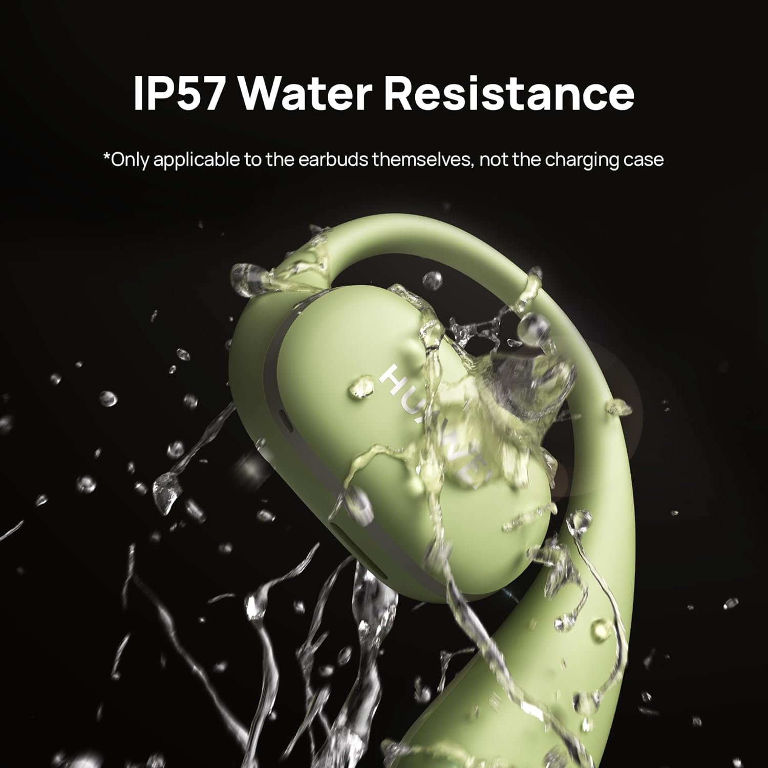 HUAWEI Freearc Open-Ear Earbuds, Secure Fit and Comfort, IP57 Water Resistance, Dynamic Bass, 28 Hours Playtime, Sports Earphones, Headset for Running Workout Driving, Ios & Android, Bluetooth (Gray) image number 5