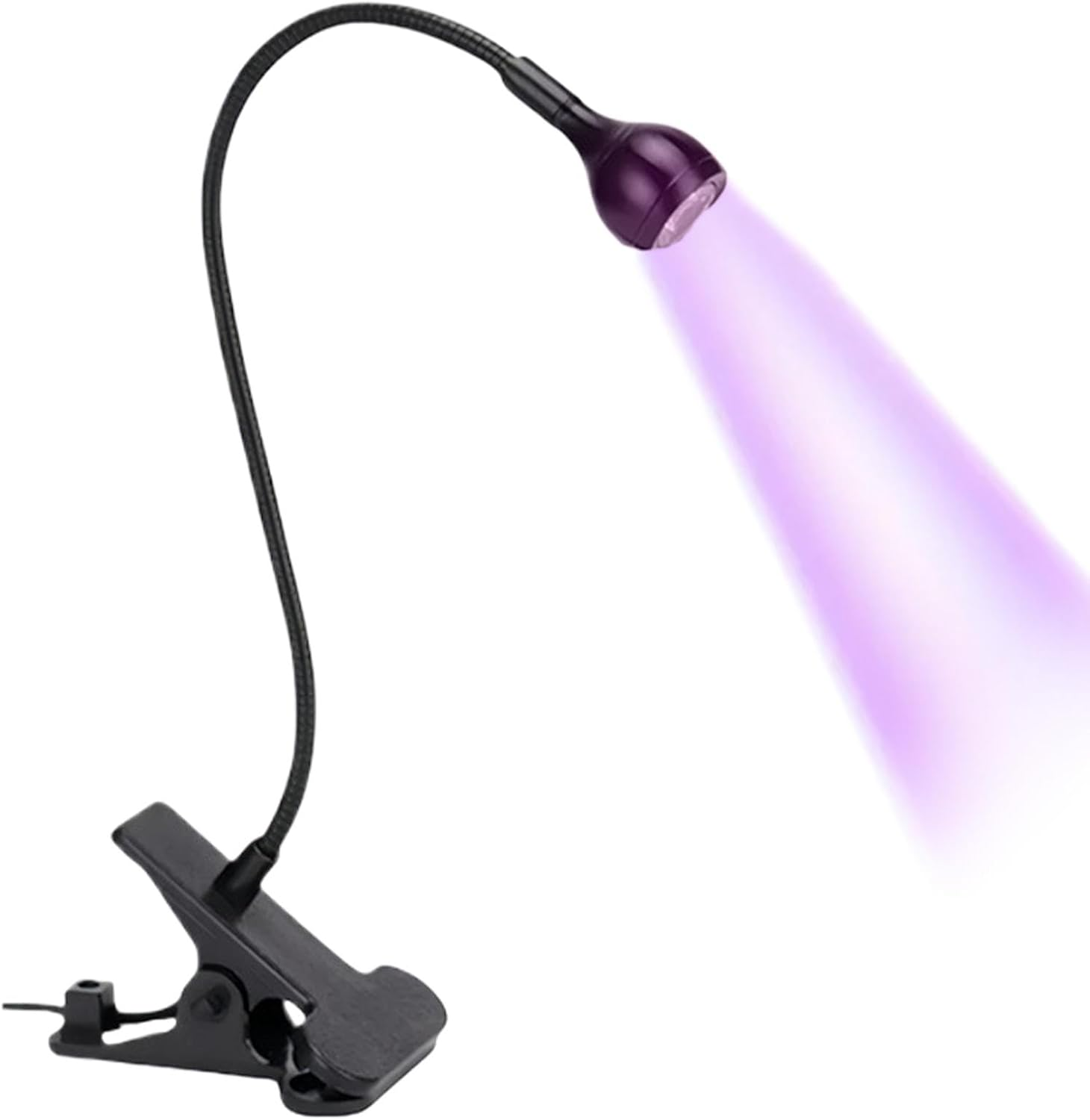 Huayeex Gooseneck UV Lamp for Gel X Nails - Gooseneck LED Nail Light for Gel Nails, Clamp Nail Lamp,Small USB Portable Manicure Dryer Nail Accessories for Home Salon, Fast and Even Curing