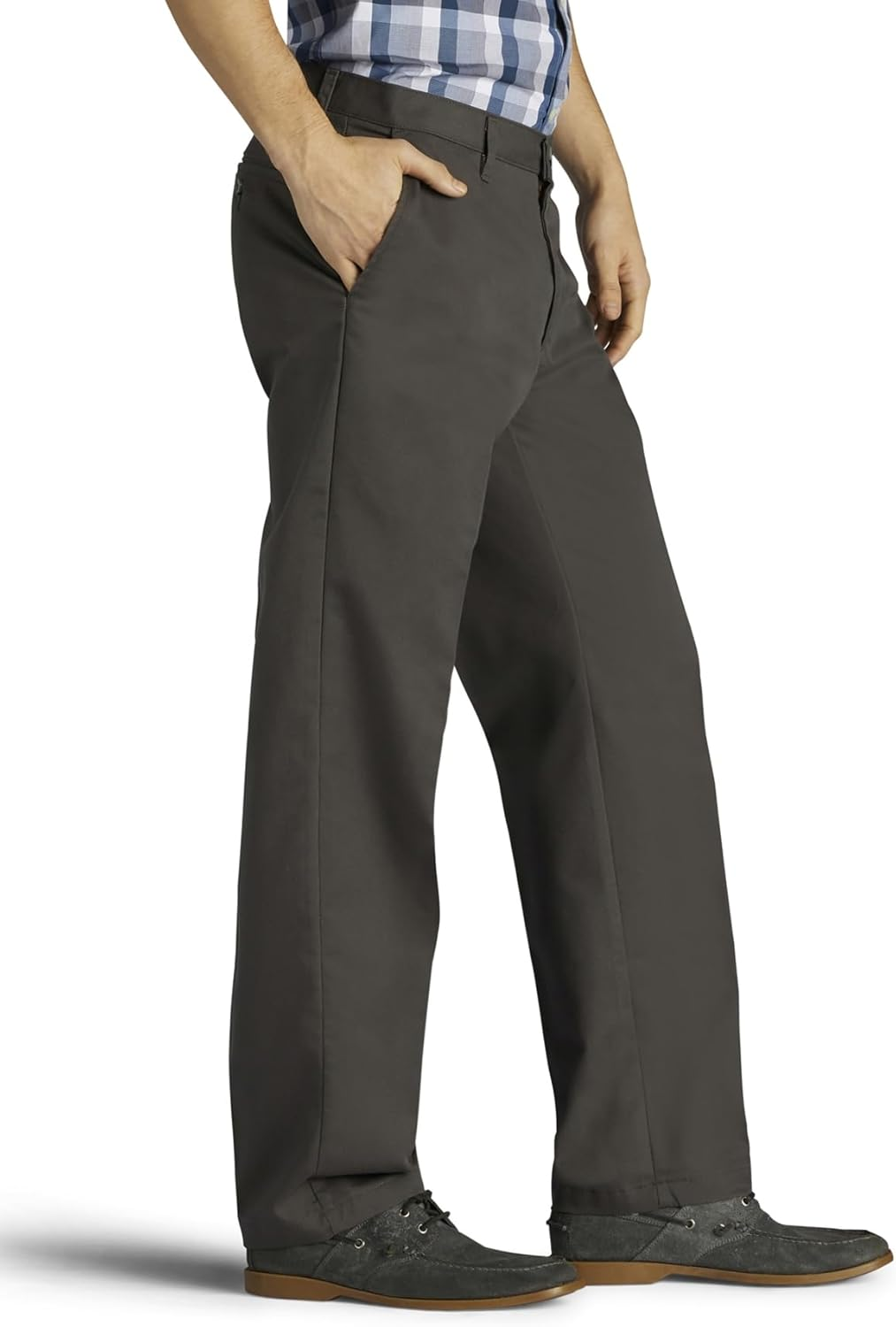 Lee Men'S Total Freedom Stretch Relaxed Fit Flat Front Pant