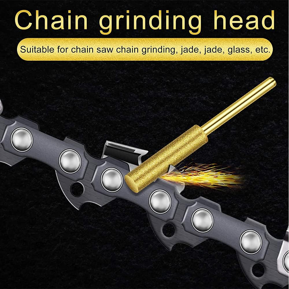 24X 4.0Mm Diamond Chainsaw Sharpener Burr Grinder Chain Saw Drill Bits for Dremel AU image number 6