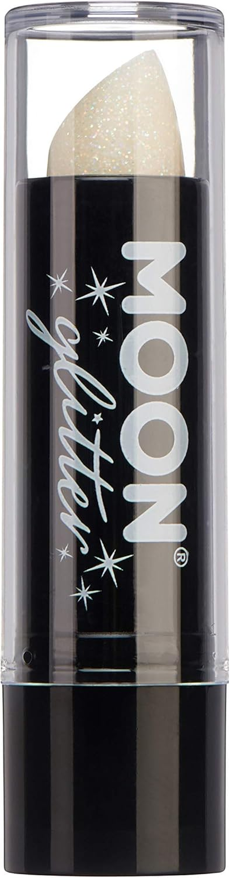 Iridescent Glitter Lipstick by Moon Glitter - 5G - White