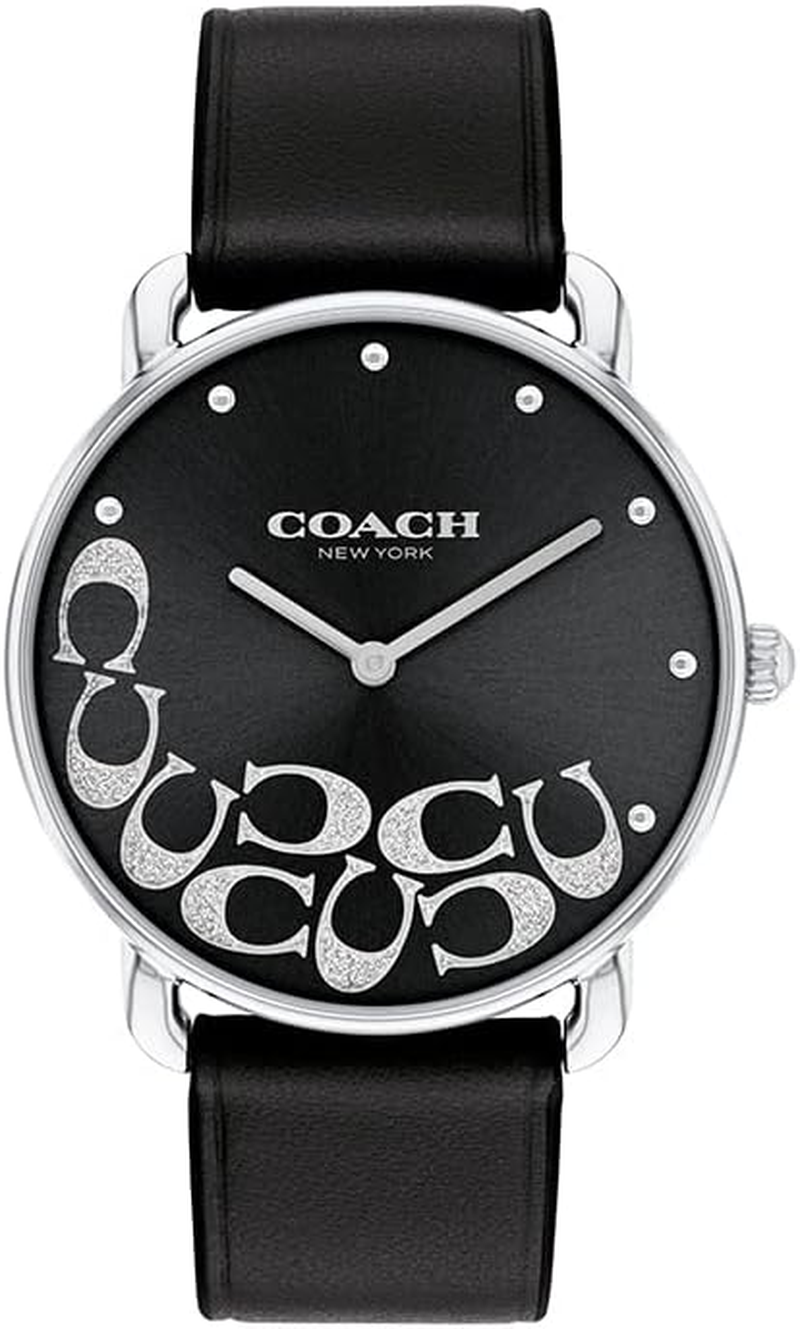 Coach Elliot Black Calfskin Black Dial Women'S Watch image number 3