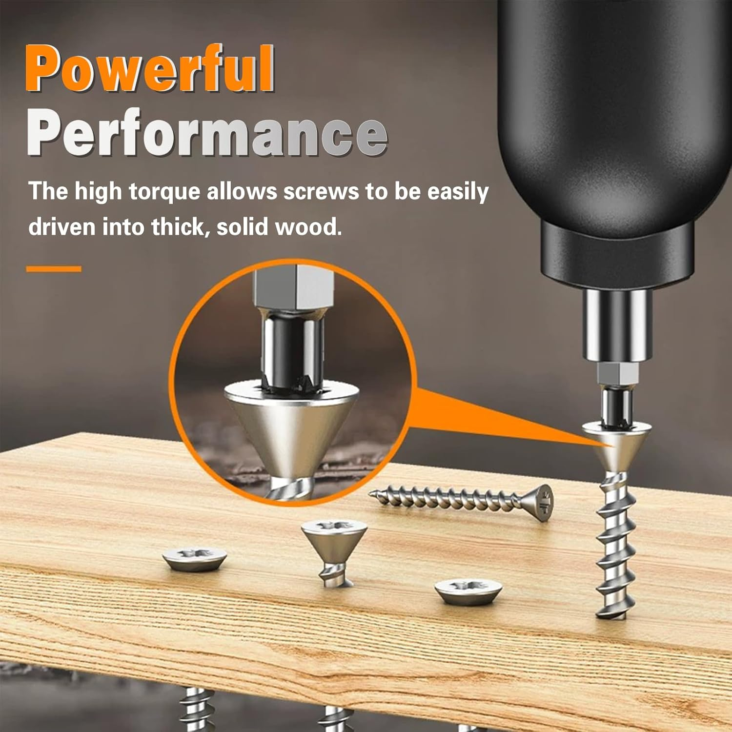 Cordless Electric Screwdriver, 3.6V Rechargeable Mini Power Screwdriver with 14 Pcs Accessories, USB Charging, 3Nm Screw Gun, Mini Carrying Screwdriver Set image number 6