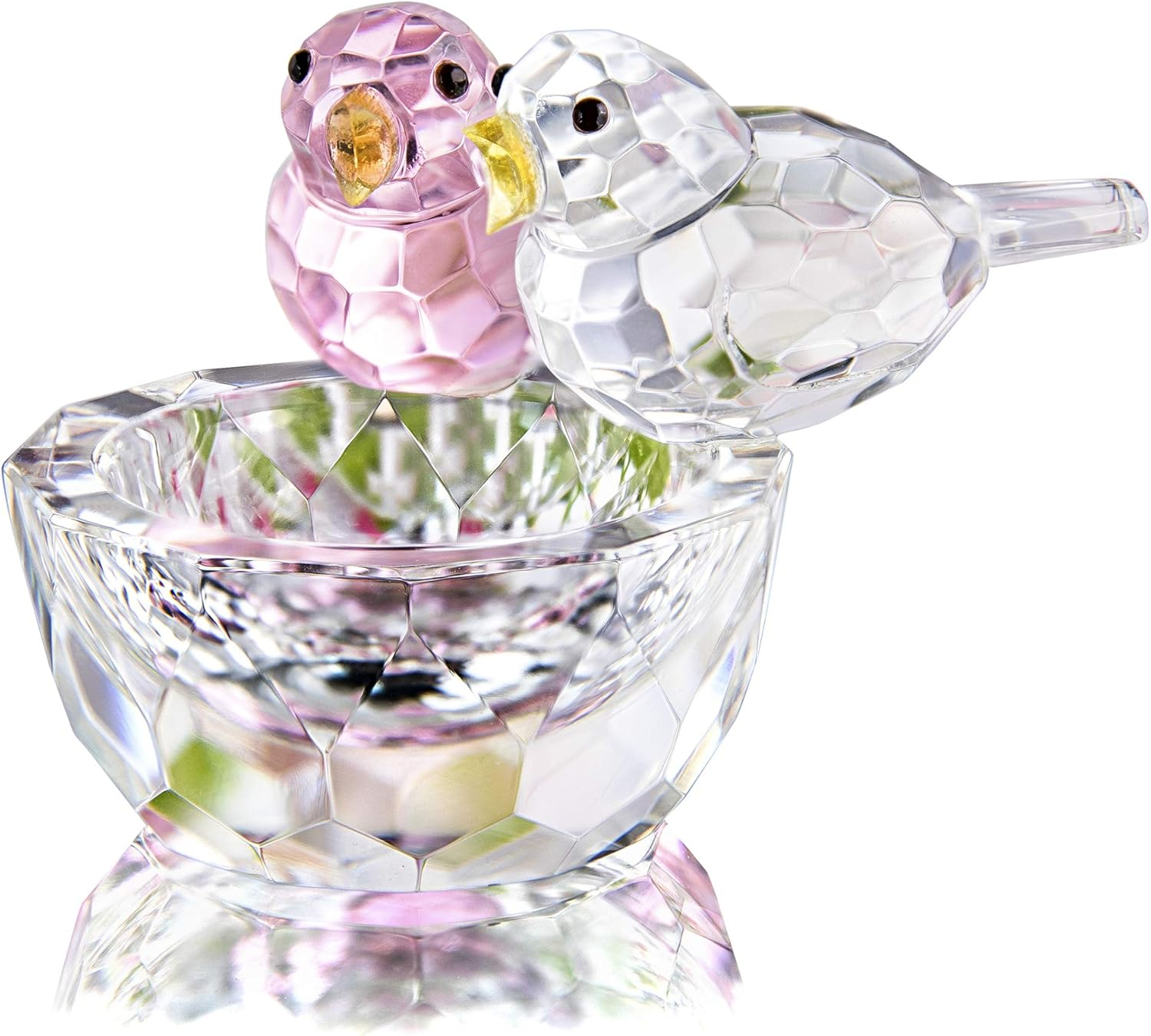 HDCRYSTALGIFTS Crystal Bird Figurine Collectible Art Glass Animal Figurines Table Home Decor image number 6