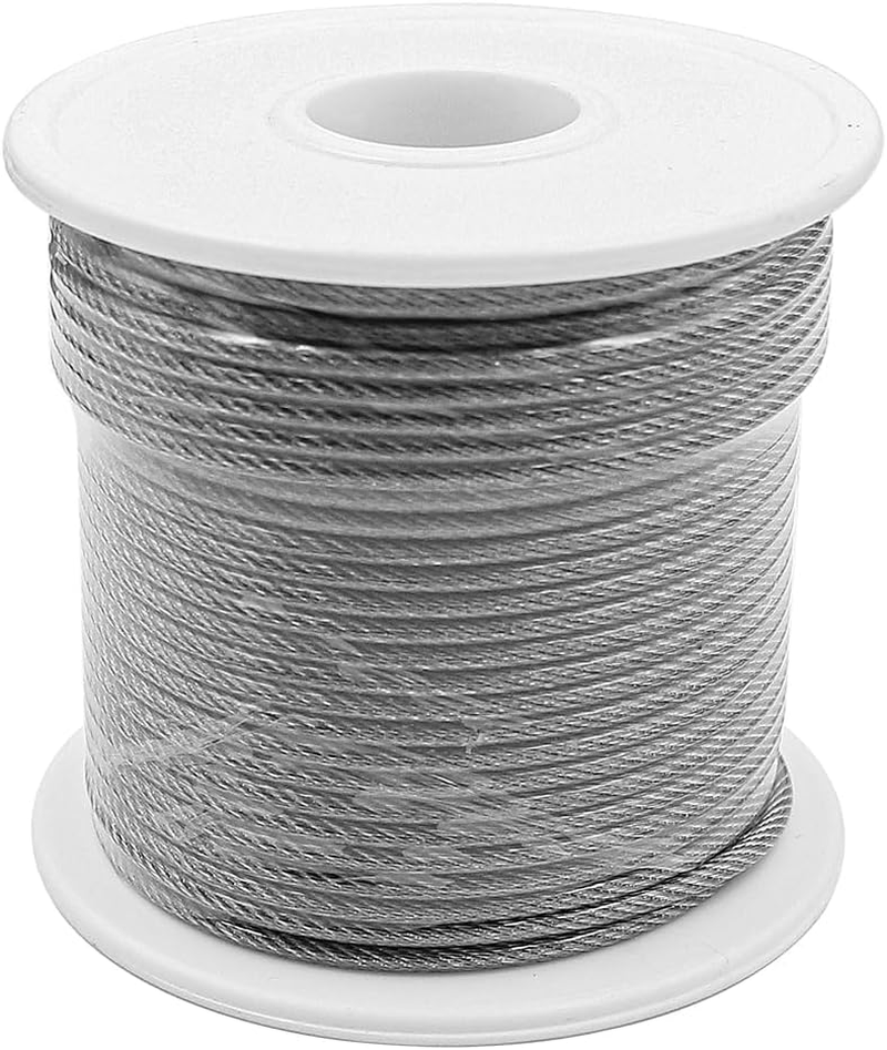 ZONADA 30M 2Mm PVC Coated Stainless Steel Wire Rope Kit with Turnbuckle Tensioner &ndash; Garden Plant Support Cable, Heavy Duty Catenary Wire, Railing System, Metal Cable Kit image number 6