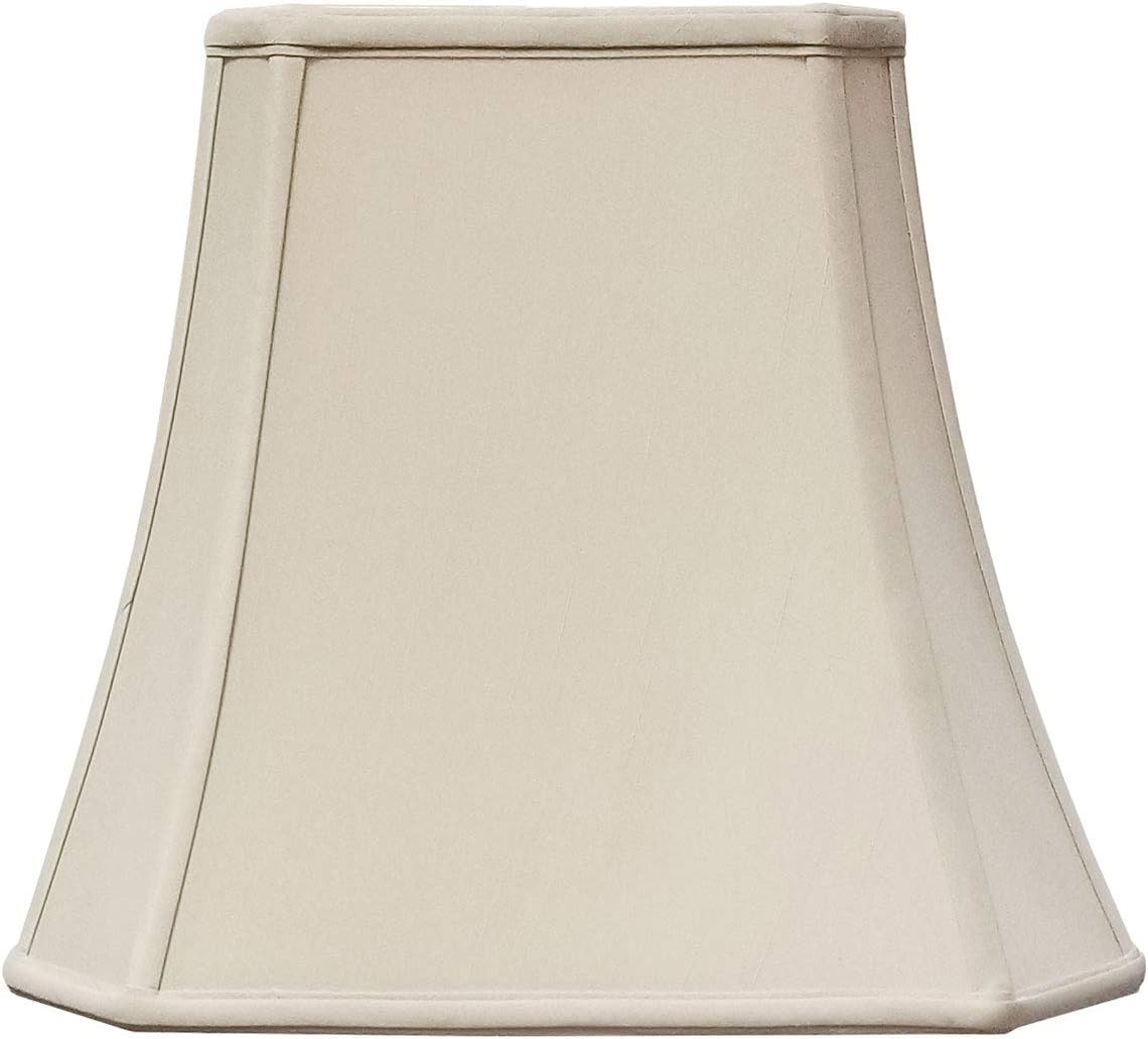 Royal Designs Rectangle Cut Corner Lamp Shade - Beige - (5 X 6.5) X (8 X 12) X 10 image number 3