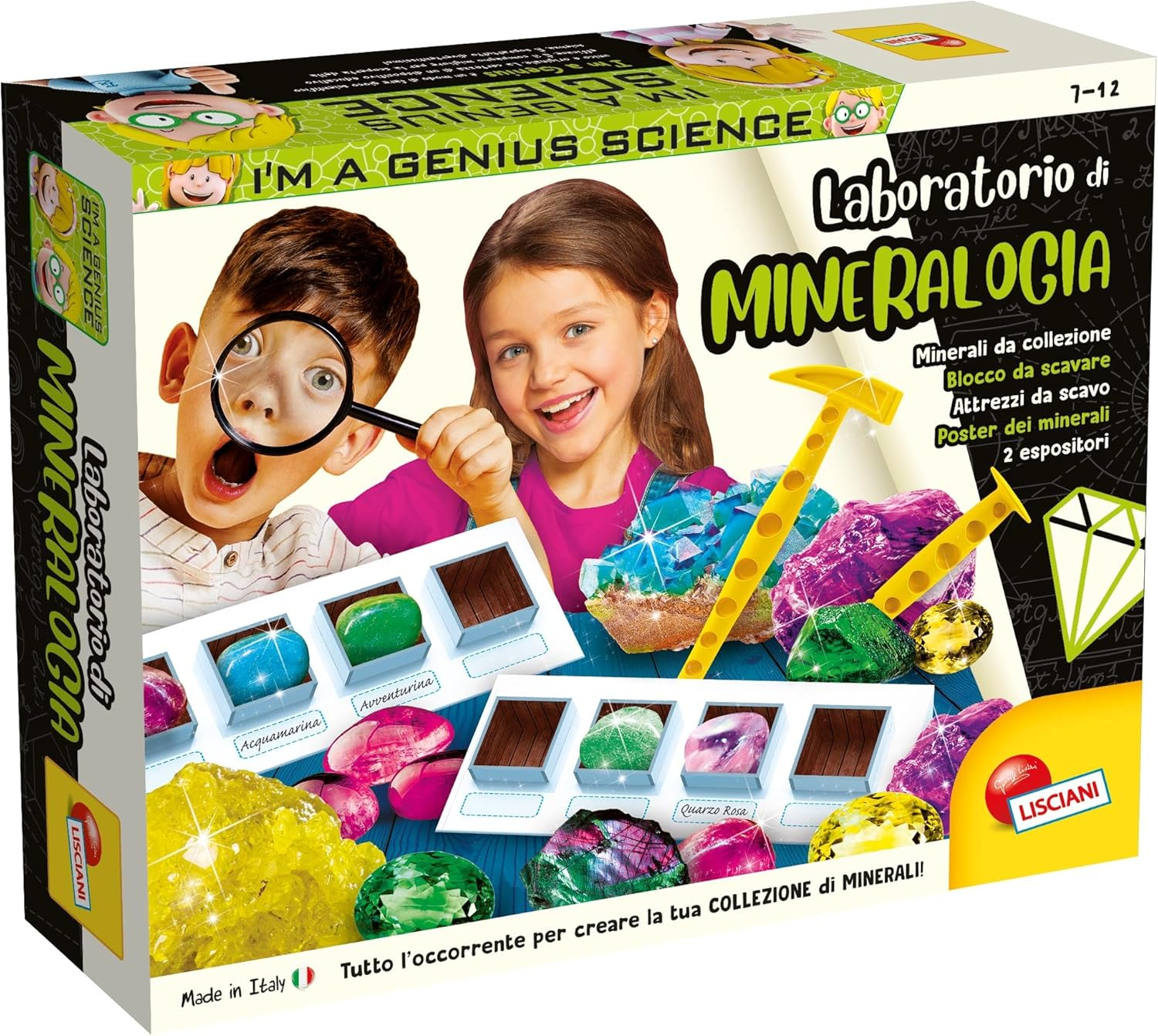 Liscianigiochi - I'M a Genius Mineralogia Science Kit: Geology Science Kit for Unisex Children Aged 7-12 image number 1