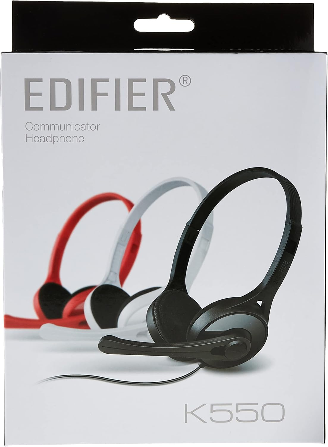 Edifier K550 Super-Light Computer Headset for Communication, Perfect for Call Center or Reception - Black image number 2