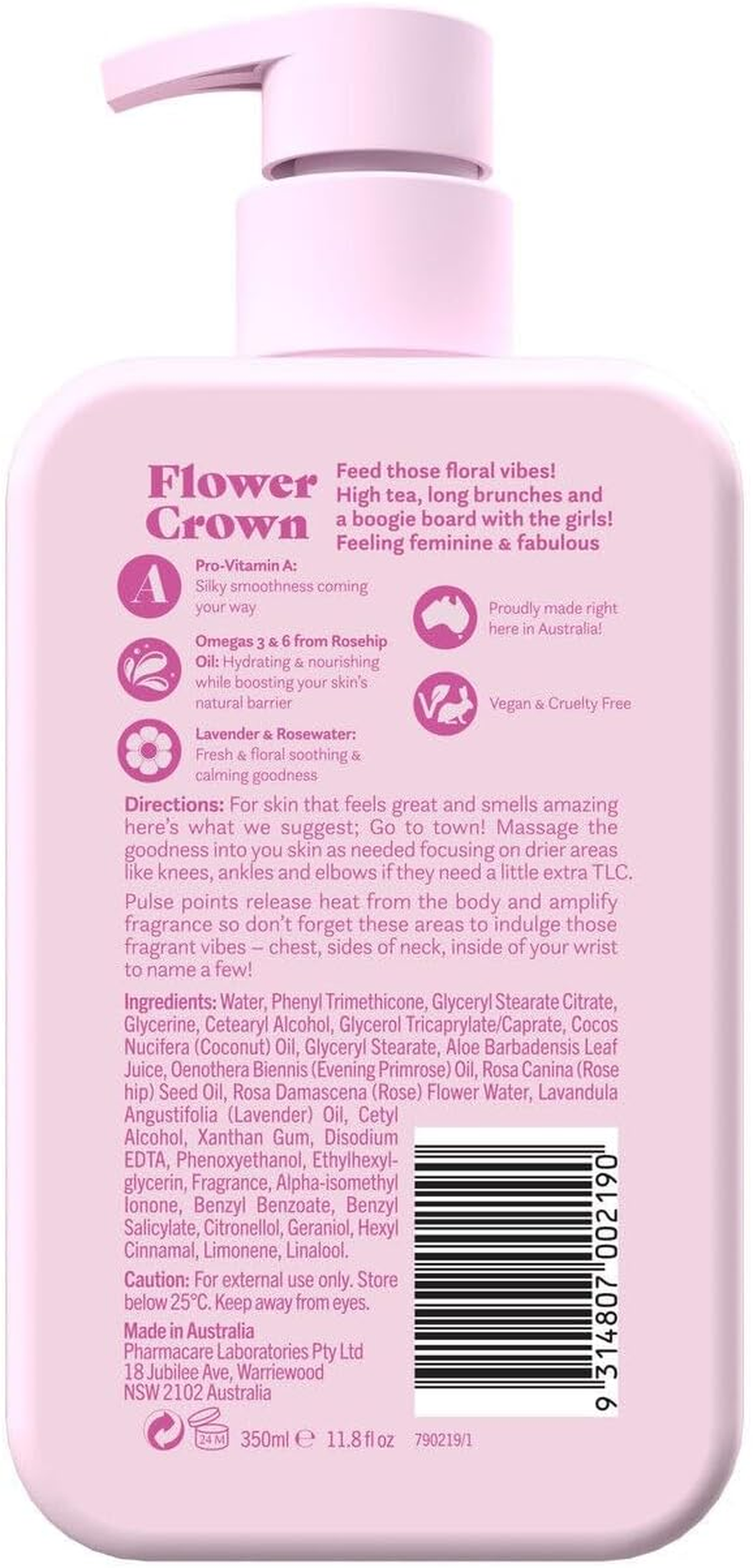 You by Redwin Flower Crown Moisturiser Body Lotion 350 Ml image number 1