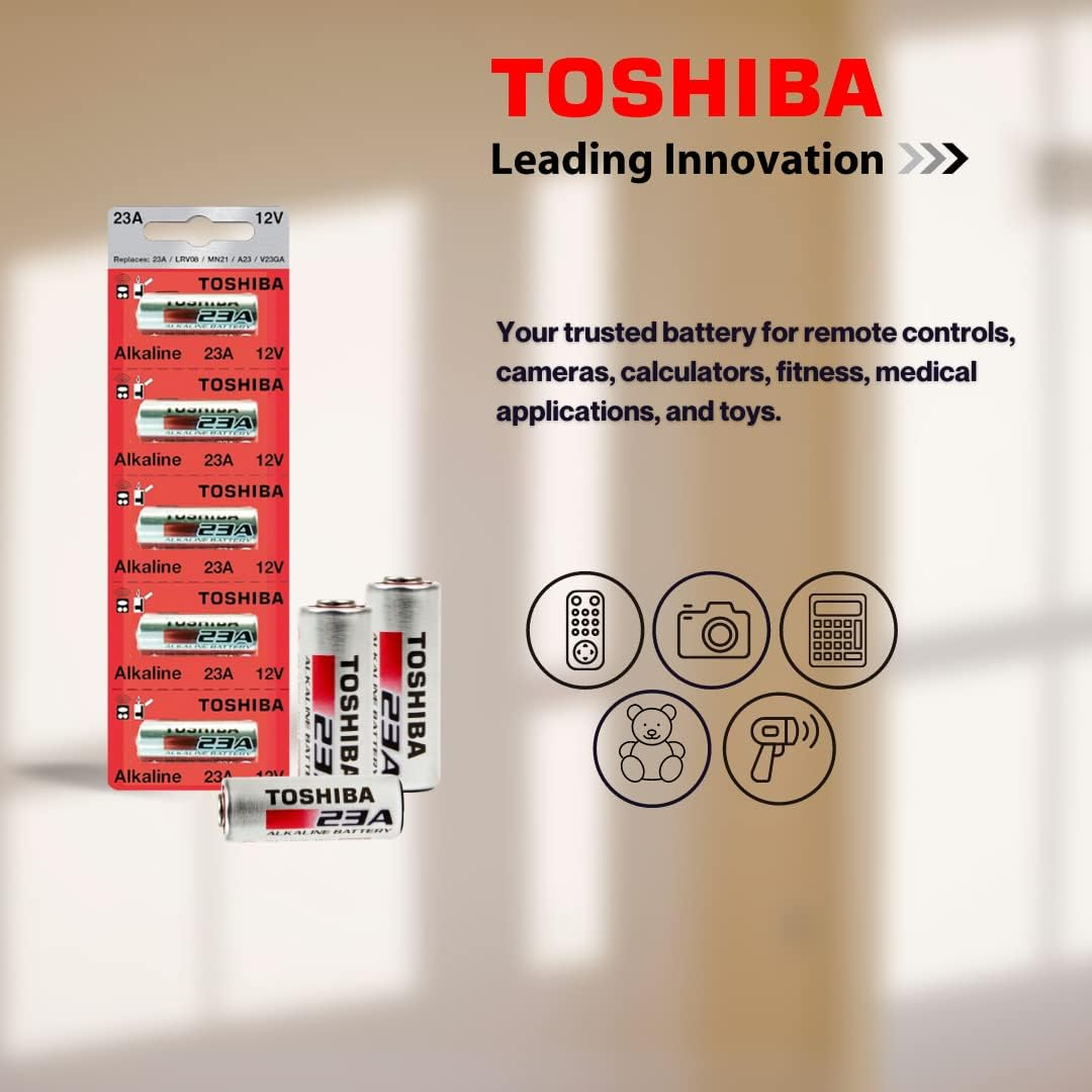 Toshiba Alkaline A23S A23 Gp23Ae Mn21 23Ga 12 Volt Battery (25 Pack) image number 2