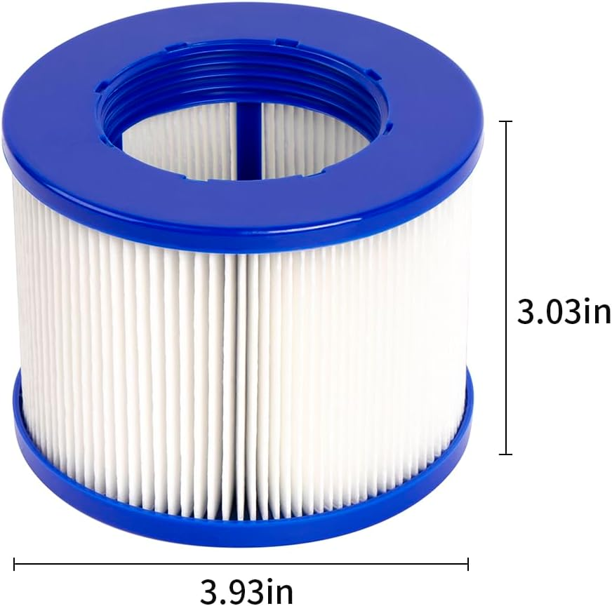 Wuyan 2 Pack Swimming Pool Filter Compatible for GYMAX & Most Hot Tub, Massage, Inflatable, Swimming Pool,75 X 100 Mm Filter image number 1