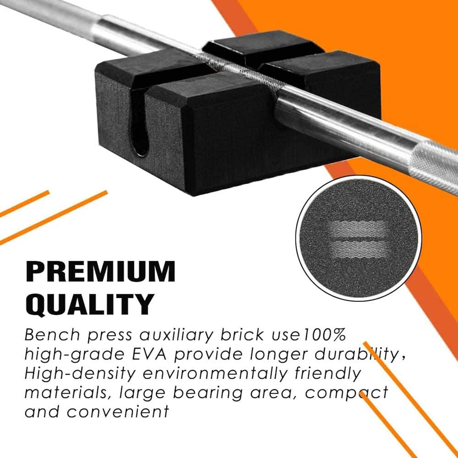 Zalati Bench Press Block Boards EVA Foam Adjustable Anti-Slip Deep Squat Pad for Fitness Training image number 6