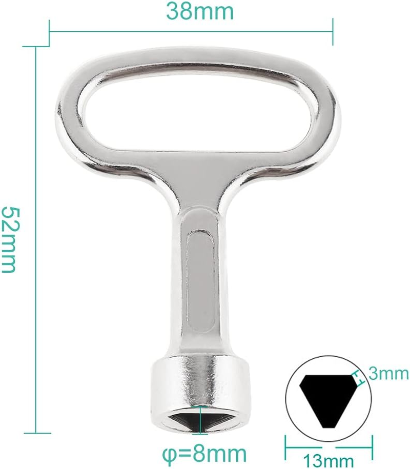 Origlam Multi-Functional Utility Tool, Triangle Cabinet Spanner Socket Keys for Radiators, Gas & Electric image number 4