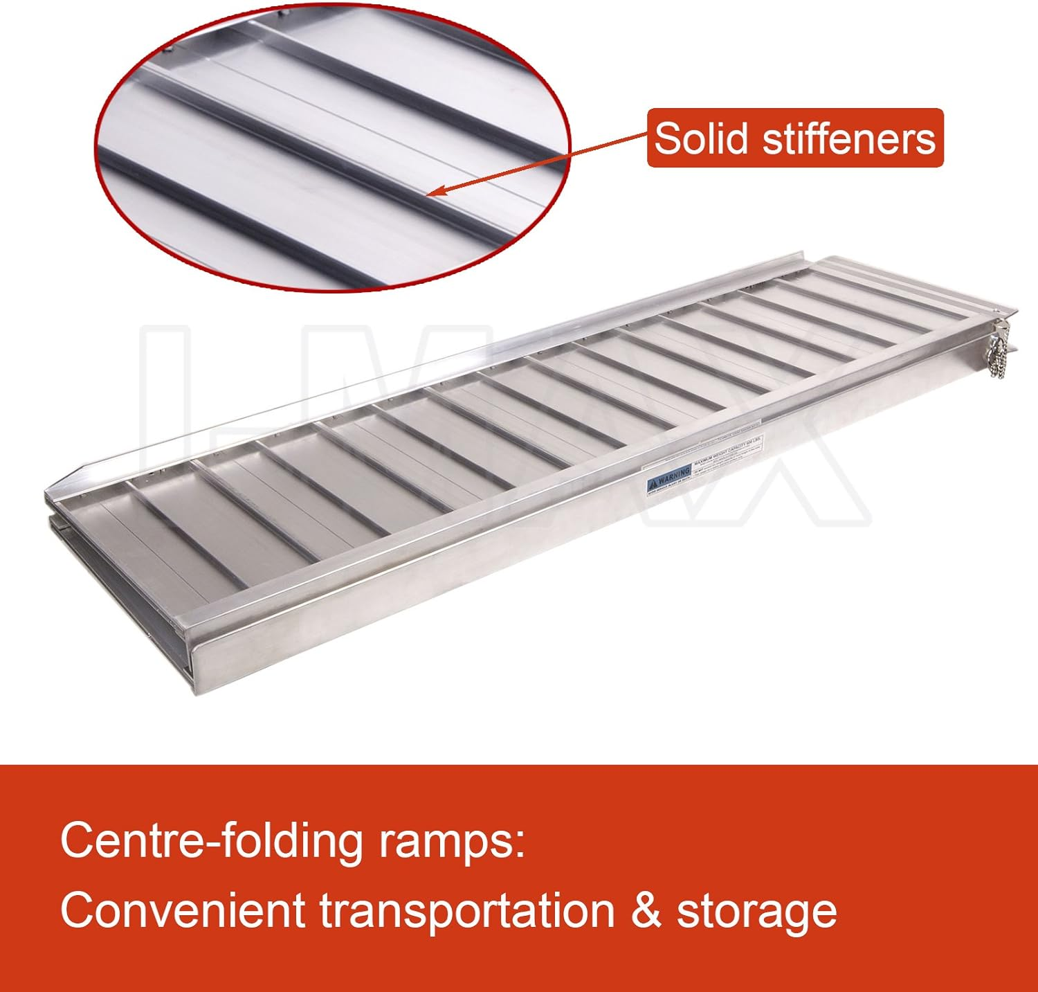Multi Size Aluminium Ramp Folding Loading Access Portable for Wheelchair Scooter Van Disable (Large Foldable) image number 3
