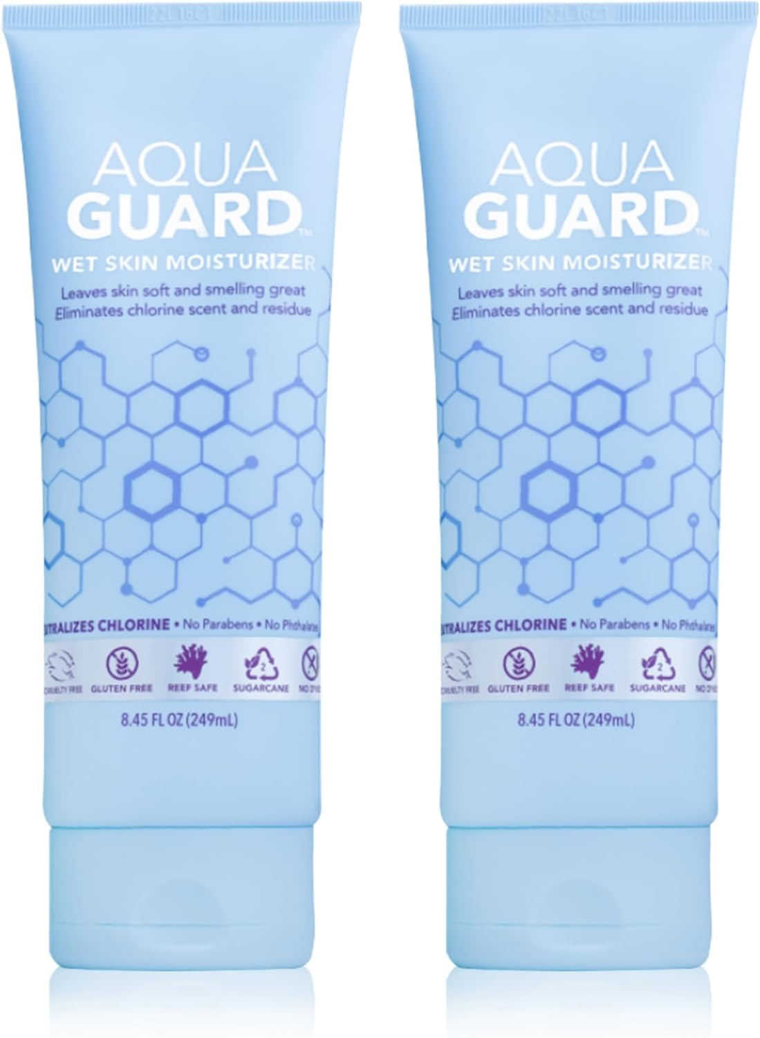 AQUA GUARD After-Swim Wet Skin Moisturizer | Leaves Skin Soft+Neutralizes Chlorine Scent&Residue | In-Shower Lotion | Saves Time | Apply to Wet Skin Then Towel off | Fast Absorbing - Single image number 4