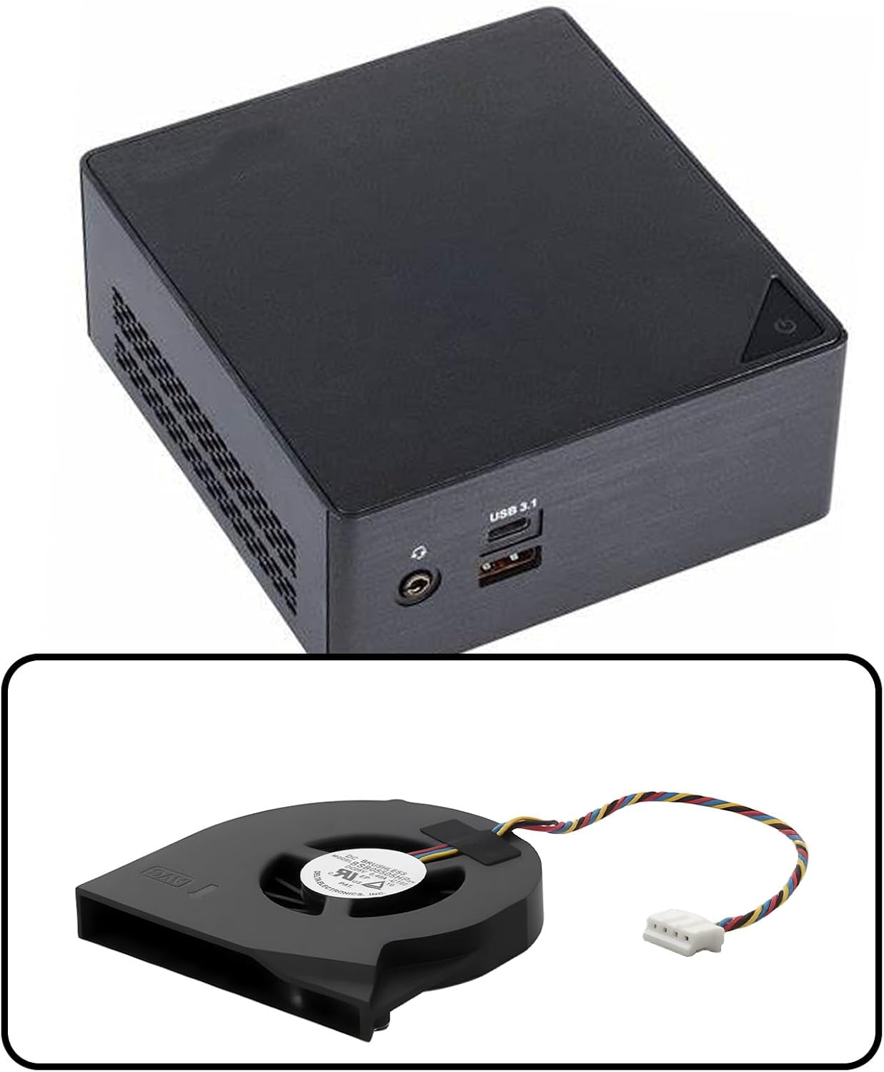 Emsea Computer Cooling Fan GPU Cooler BSB05505HP-SM Compatible with BRIX Bki5Ha-7200 image number 3