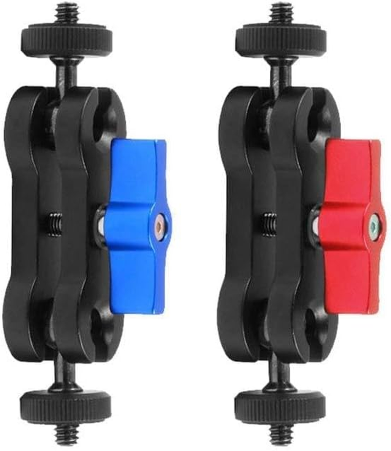 Zjchao Magic Arm, Magic Arm Camera Mount with 360 Degree Mount, Anodised Aluminium Alloy, 1/4 Inch Screw Hole, Double Arm Mount, Camera Mount for DSLR Camera Phone image number 1