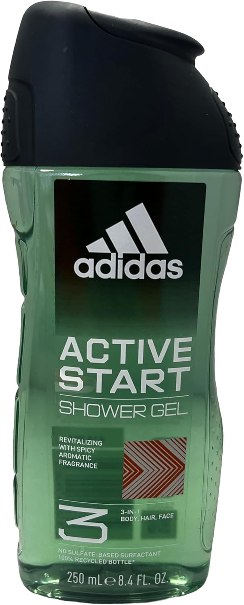 Adidas Revitalising Active Start 3 in 1 Face, Hair & Body Shower Gel 250Ml