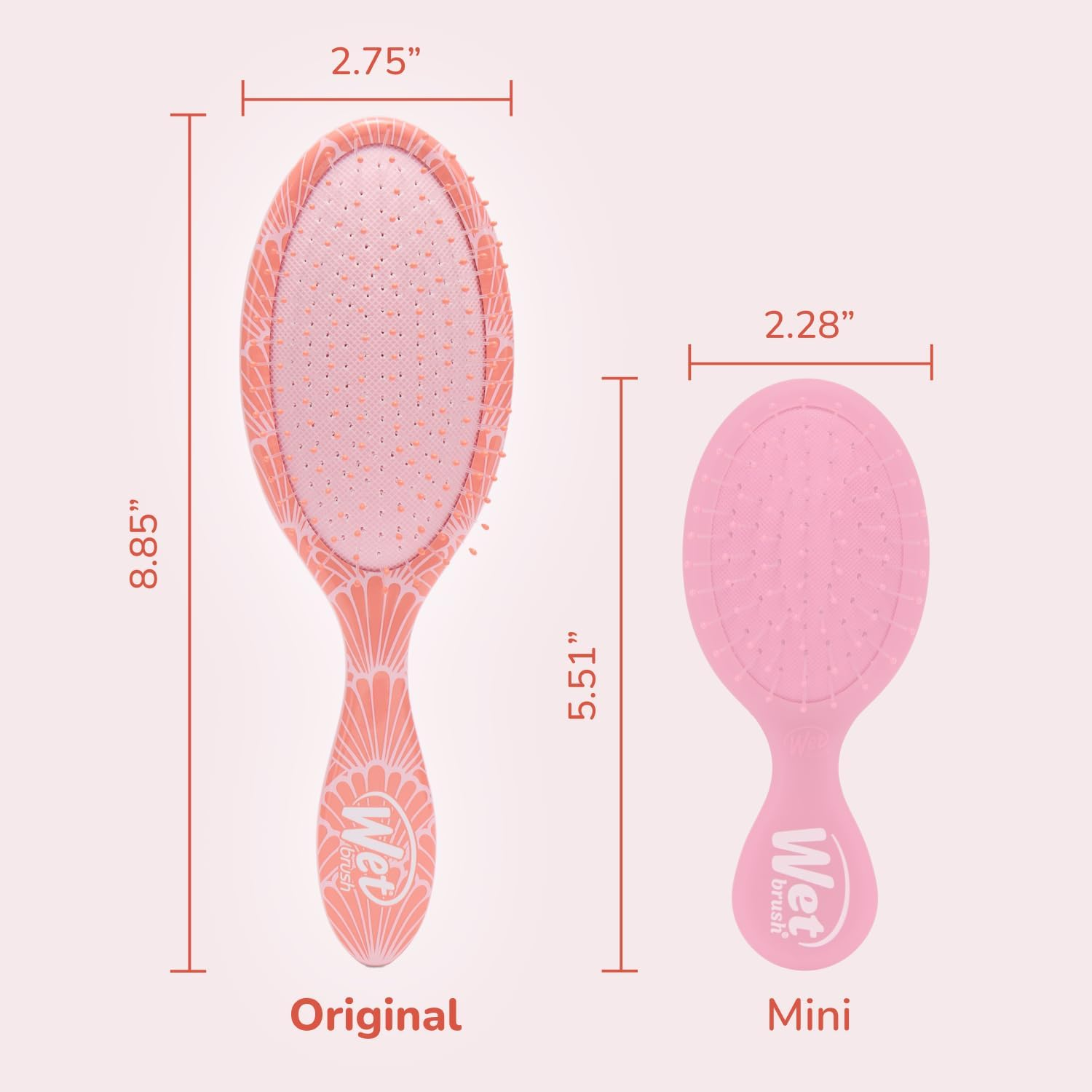 Wet Brush Original Detangler, Sunshine & Seashells (Coastal Charm), Ultra-Soft Intelliflex Bristles Glide through Tangles, Detangling Hair Brush (Wet & Dry), Women & Men, Limited Edition