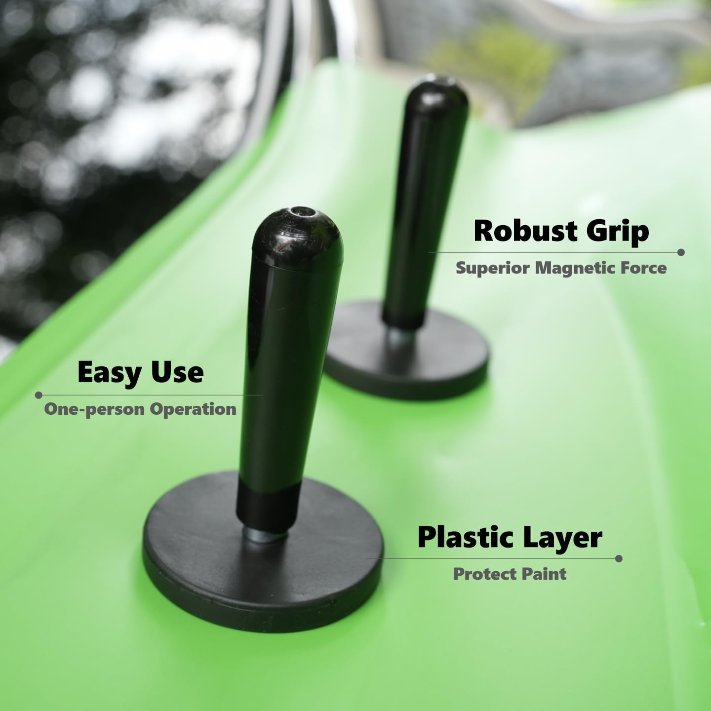 39PCS Vinyl Wrap Tool Kit, Felt Squeegee, Spray Bottle, Magnetic Holder, Safety Trimmer, Micro Detailing Tools, Scraper, Gloves, Auto Window Tint Film Installation Set (Black Green) image number 6