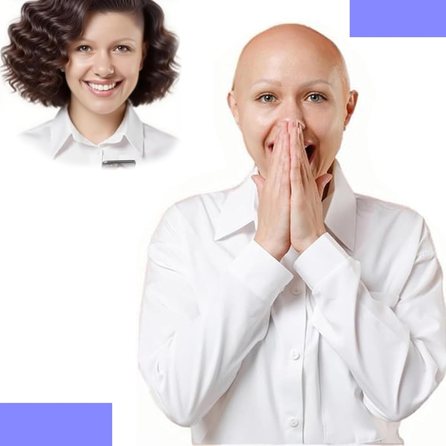 Bald Cap, Latex Bald Cap Pitbull Cosplay for Adults & Kids &ndash; Thick Elastic Fake Scalp Wig Hat for Halloween Costume Makeup, Smooth Nude Head Cover image number 2