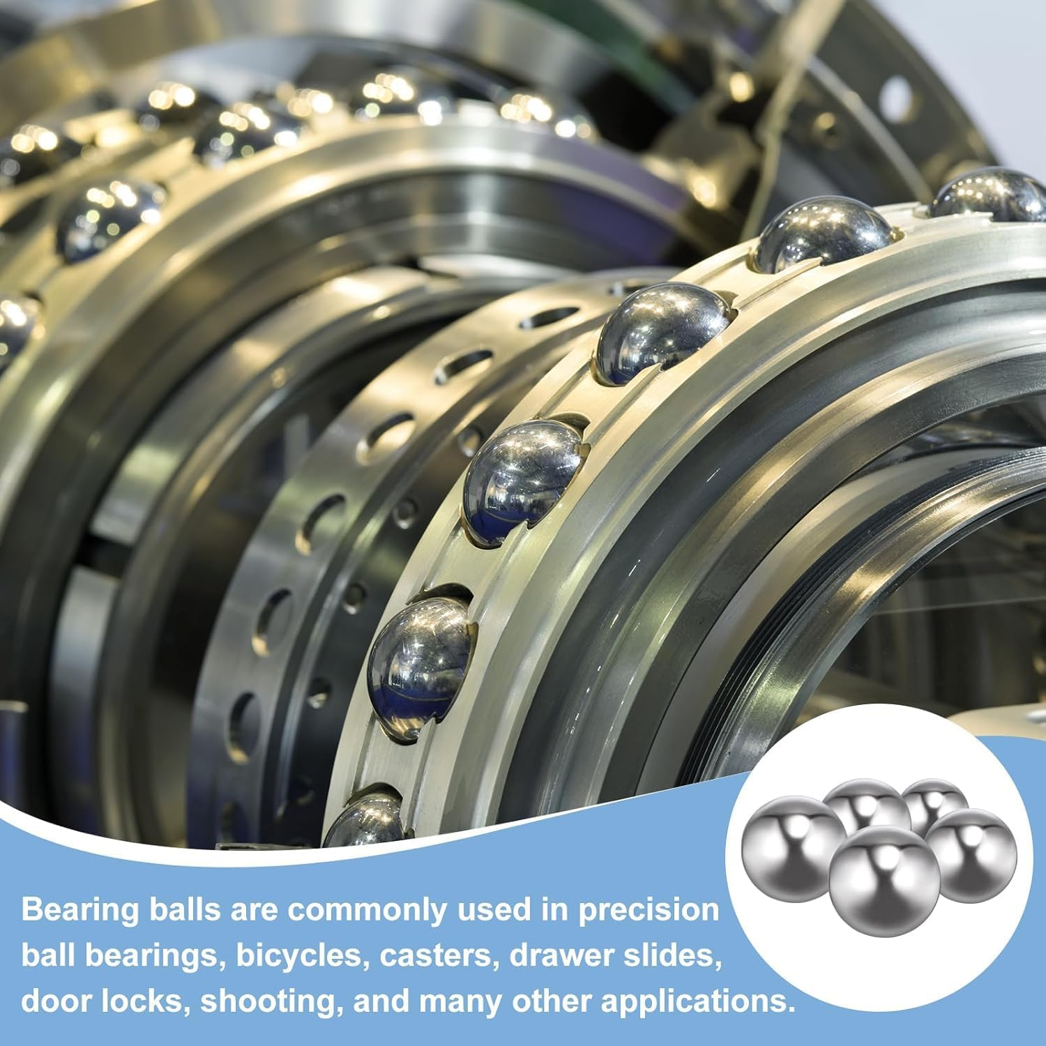 8Mm Bearing Balls, 120 Pcs 304 Stainless Steel G200 Precision Balls Metric Mixing for Bearings Bicycles Casters Drawer Slides image number 6