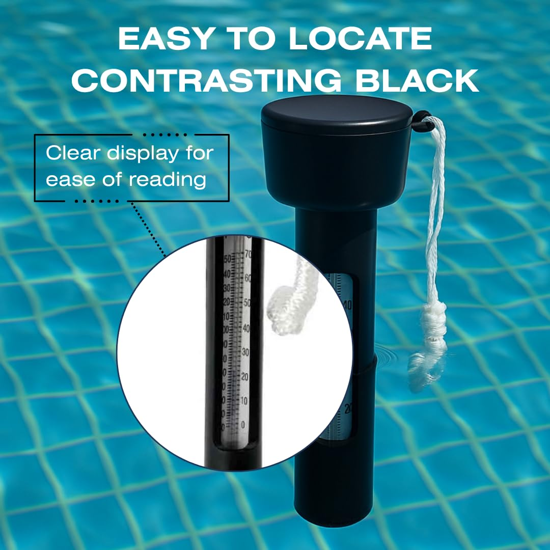 Floating Thermometer for Ice Bath & Pool &ndash; Waterproof Floating Design | Displays in Celsius & Fahrenheit | for Cold Plunge Tubs, Bathtub & Spa Bath image number 4