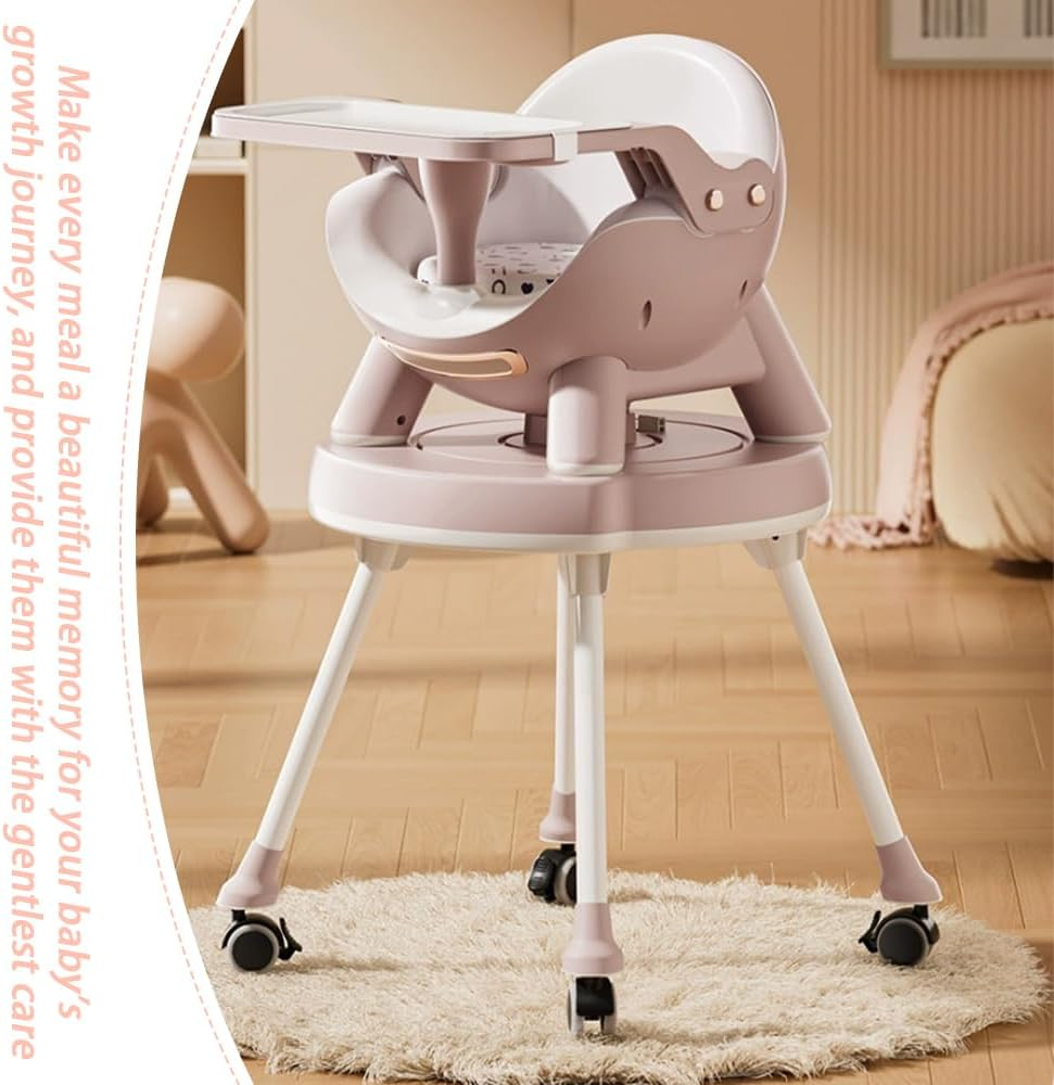 4-In-1 High Chair, Convertible High Chair with Removable Tray, High Chairs for Babies and Toddlers, Modern Design, Grows with Your Baby image number 5