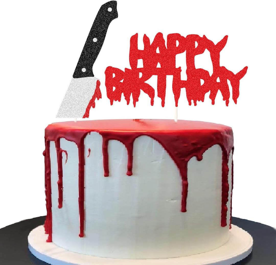 Have a Killer Birthday Party Supplies, Horror Classic Cake Topper Decorations for Halloween Horror Party Supplies Decor (16) image number 1