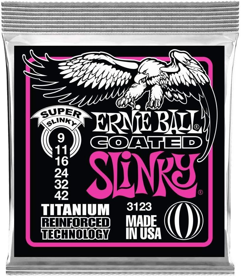 Ernie Ball Power Slinky Coated Titanium RPS Electric Guitar Strings - 11-48 Gauge